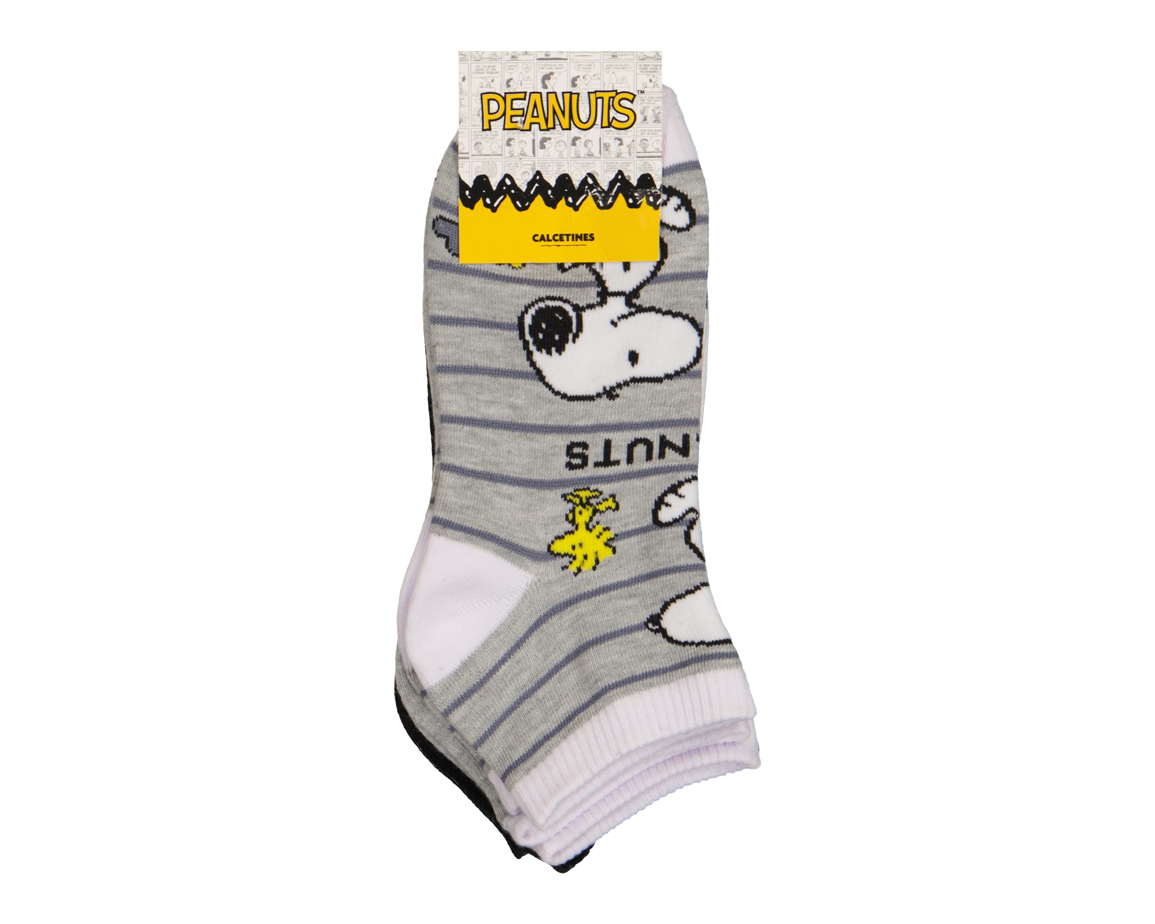 Foto 4 pulgar | Foto 3 | Calcetas Peanuts para Mujer 3 Pares
