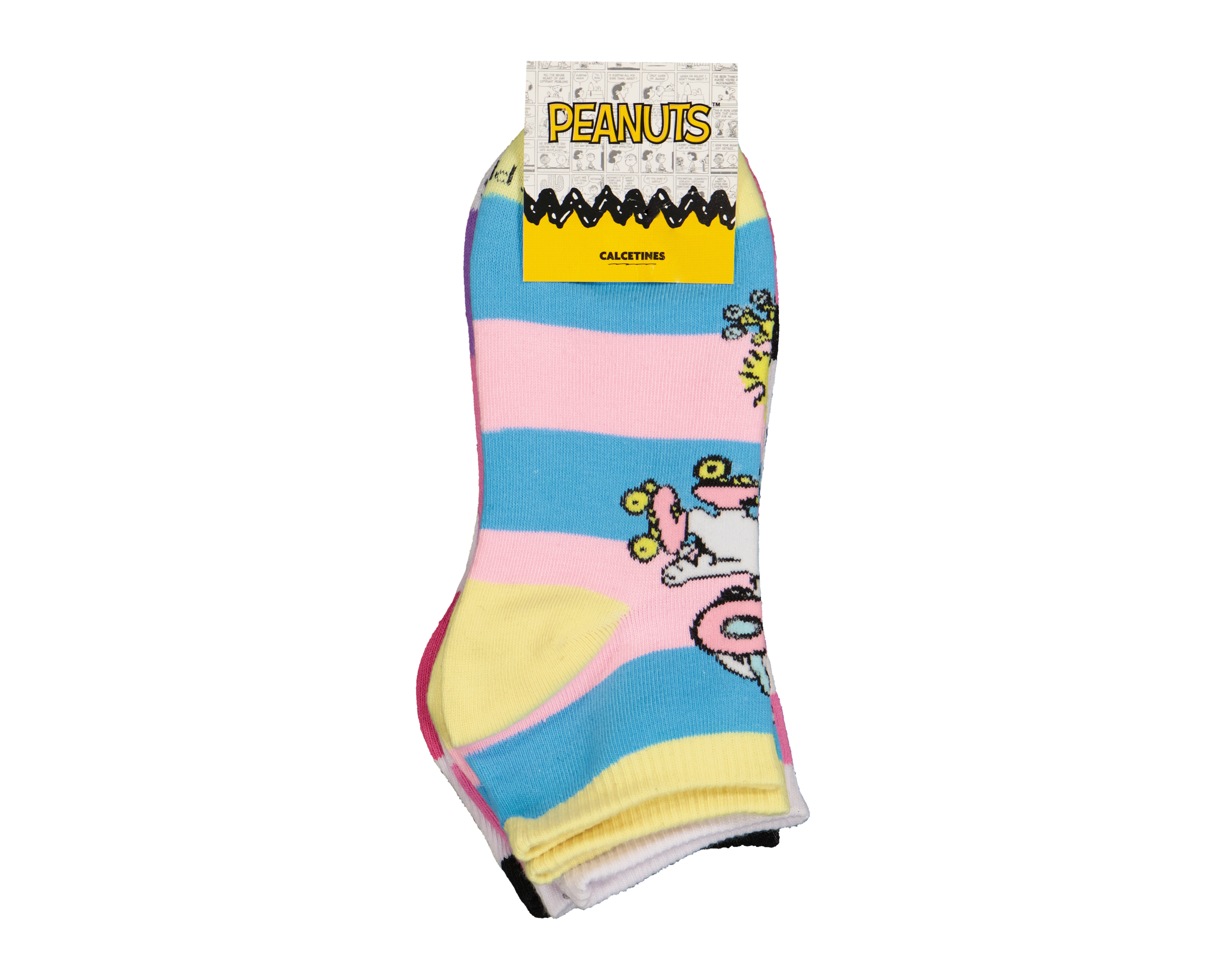 Foto 4 pulgar | Foto 3 | Calcetas Peanuts para Mujer 3 Pares