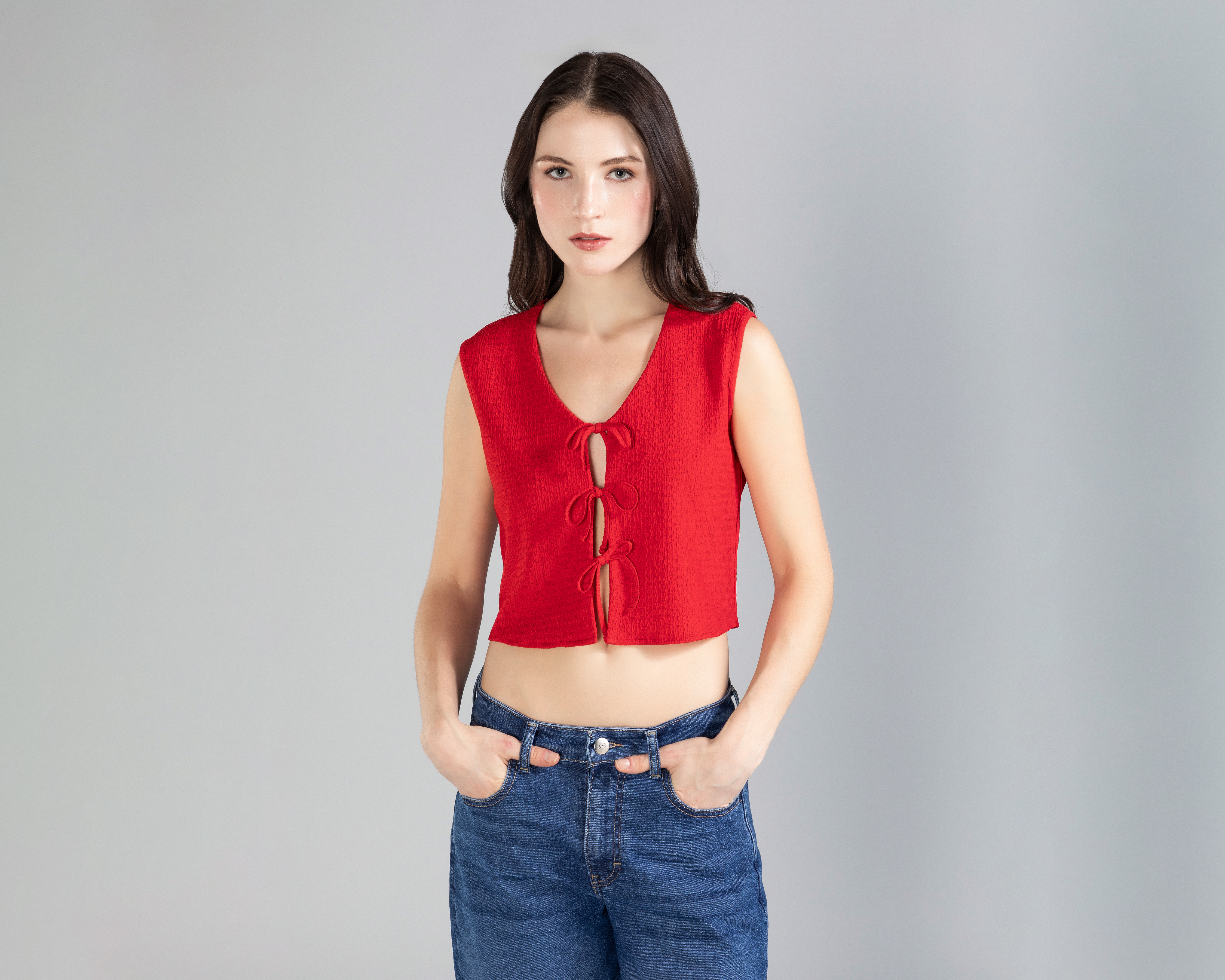 Foto 3 pulgar | Foto 2 | Blusa Strona con Tirantes Frontales Juvenil