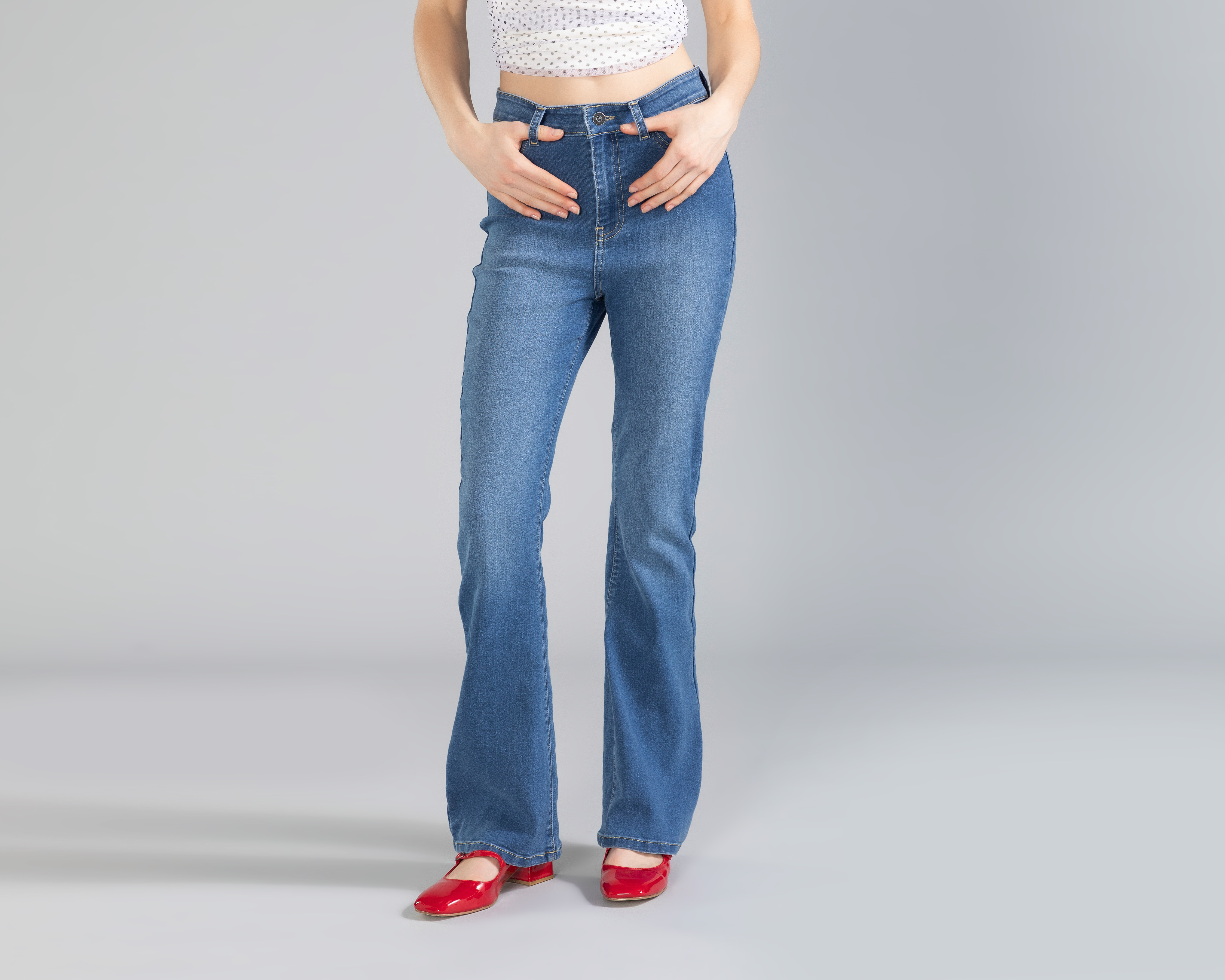 Foto 2 pulgar | Foto 1 | Jeans Flare Strona Juvenil