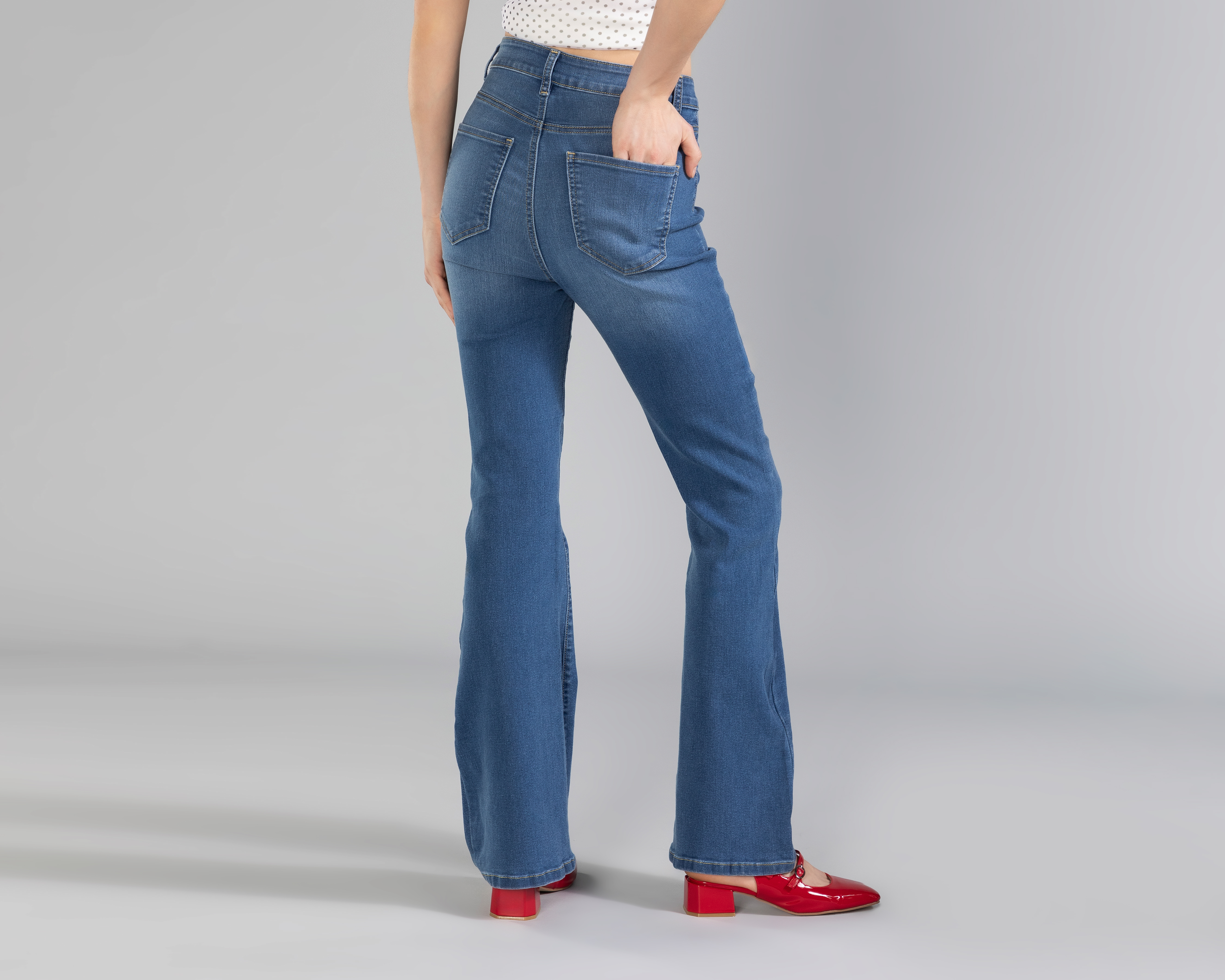 Foto 3 pulgar | Foto 2 | Jeans Flare Strona Juvenil