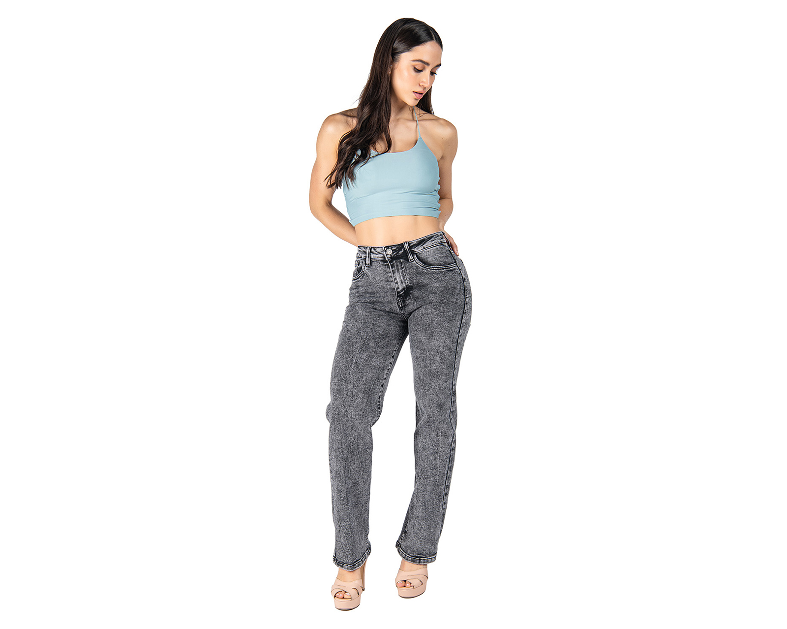Foto 2 | Foto 2 | Jeans Straight Most Look para Mujer