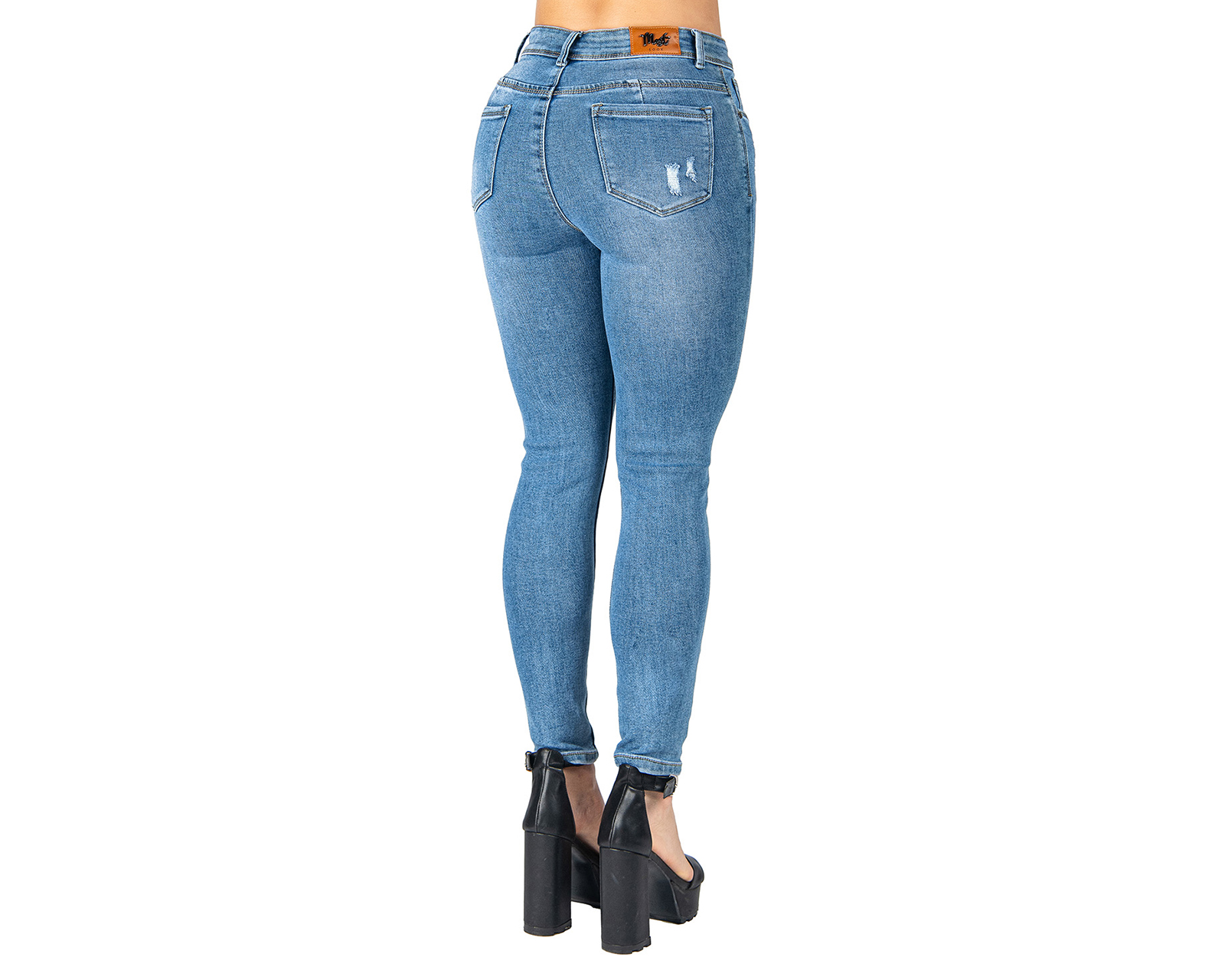 Foto 4 pulgar | Foto 3 | Jeans Skinny Most Look para Mujer