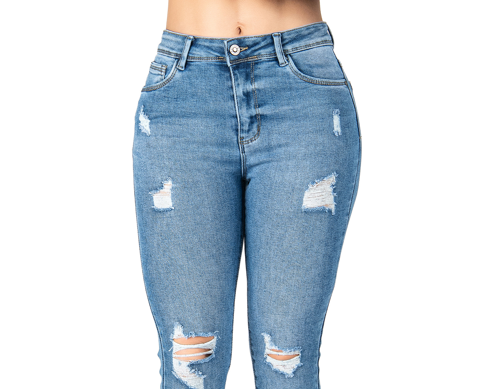 Foto 5 pulgar | Foto 4 | Jeans Skinny Most Look para Mujer