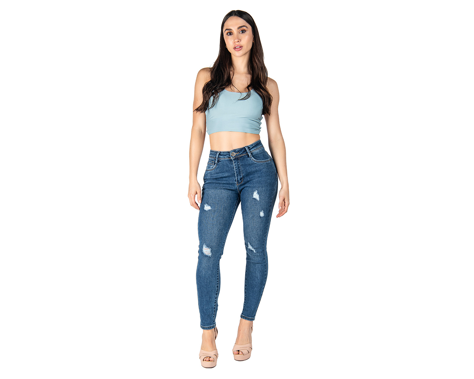 Foto 3 pulgar | Foto 2 | Jeans Skinny Most Look para Mujer