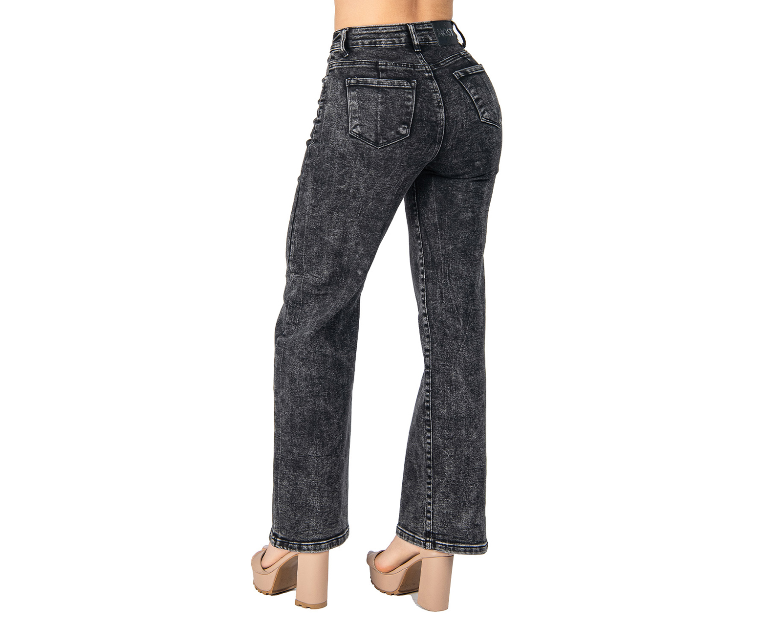 Foto 4 pulgar | Foto 3 | Jeans Wide Leg Most Look para Mujer