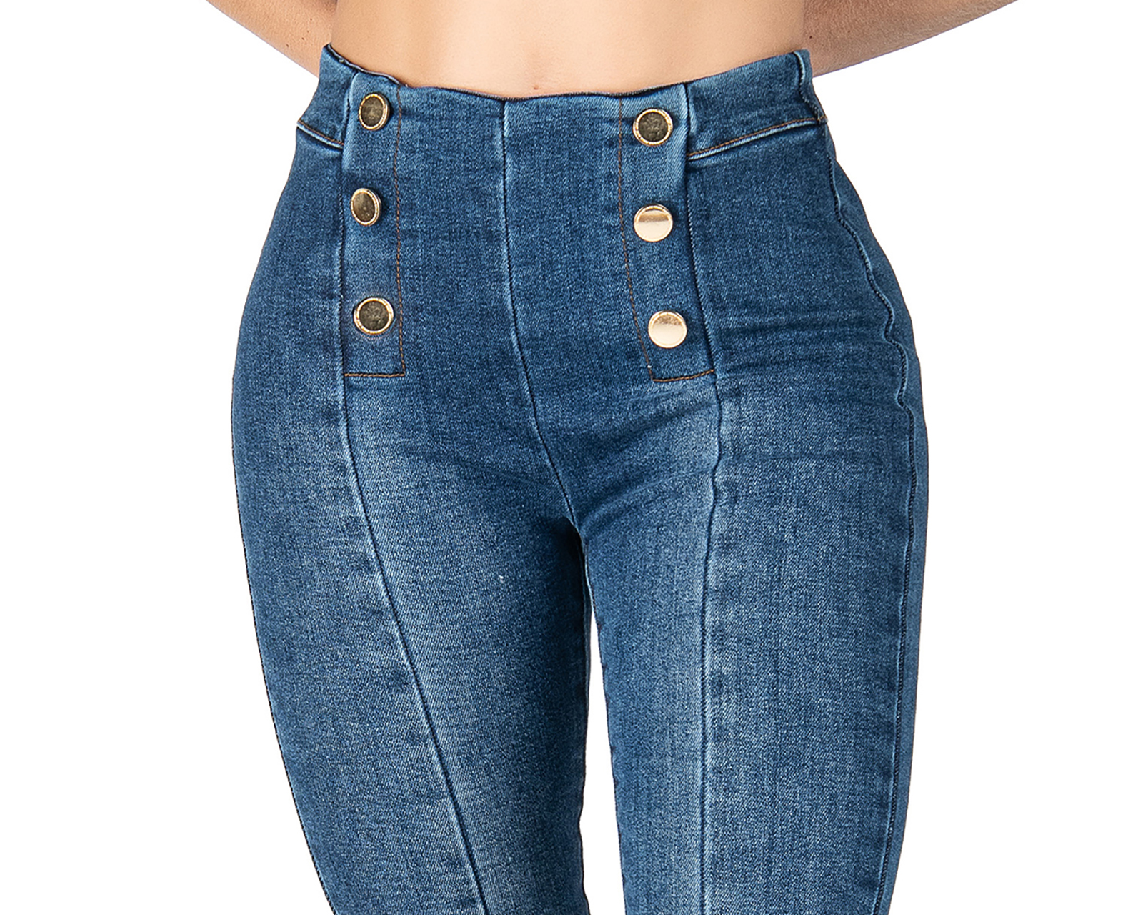 Foto 5 pulgar | Foto 4 | Jeans Skinny Most Look para Mujer