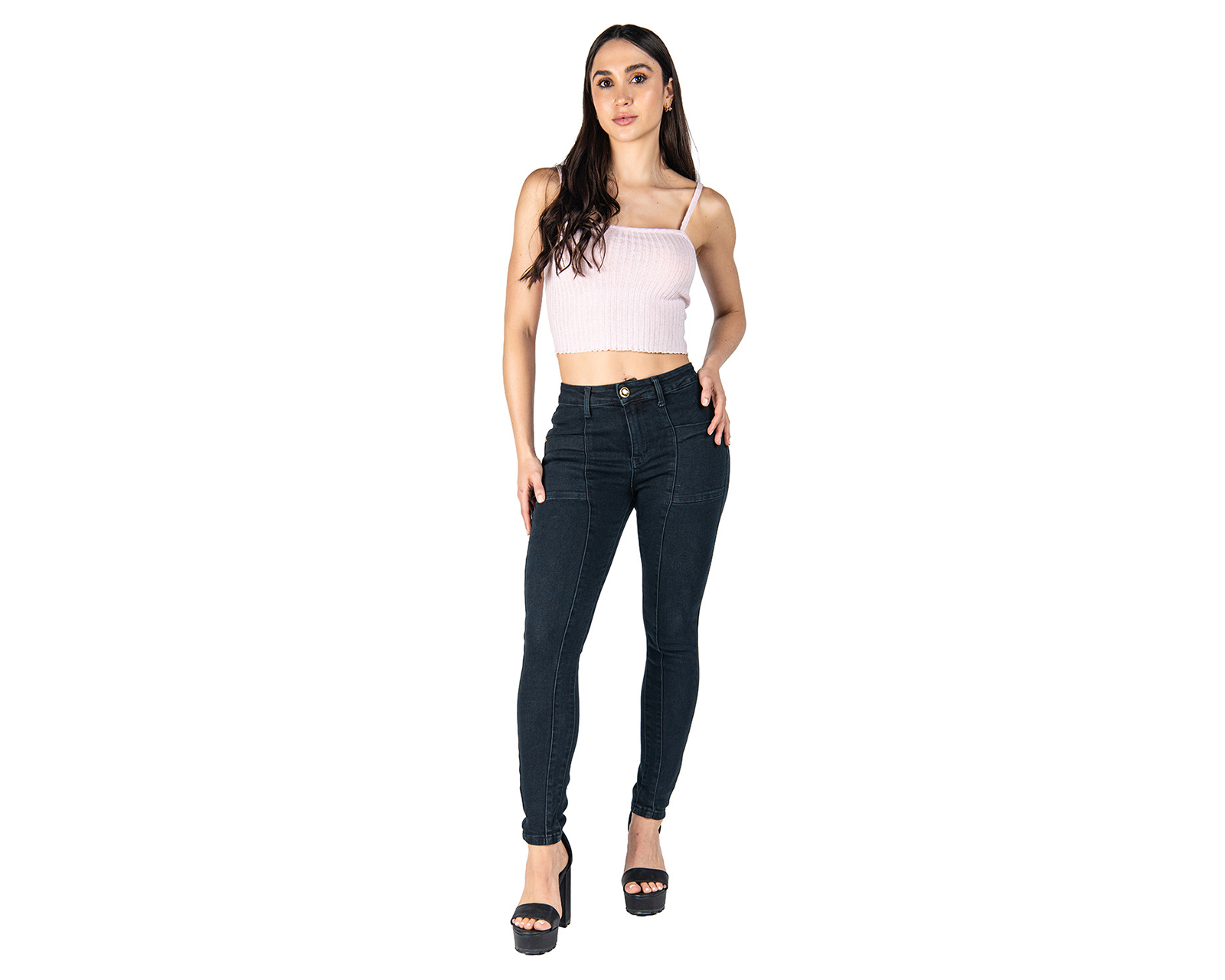 Foto 3 pulgar | Foto 2 | Jeans Skinny Most Look para Mujer