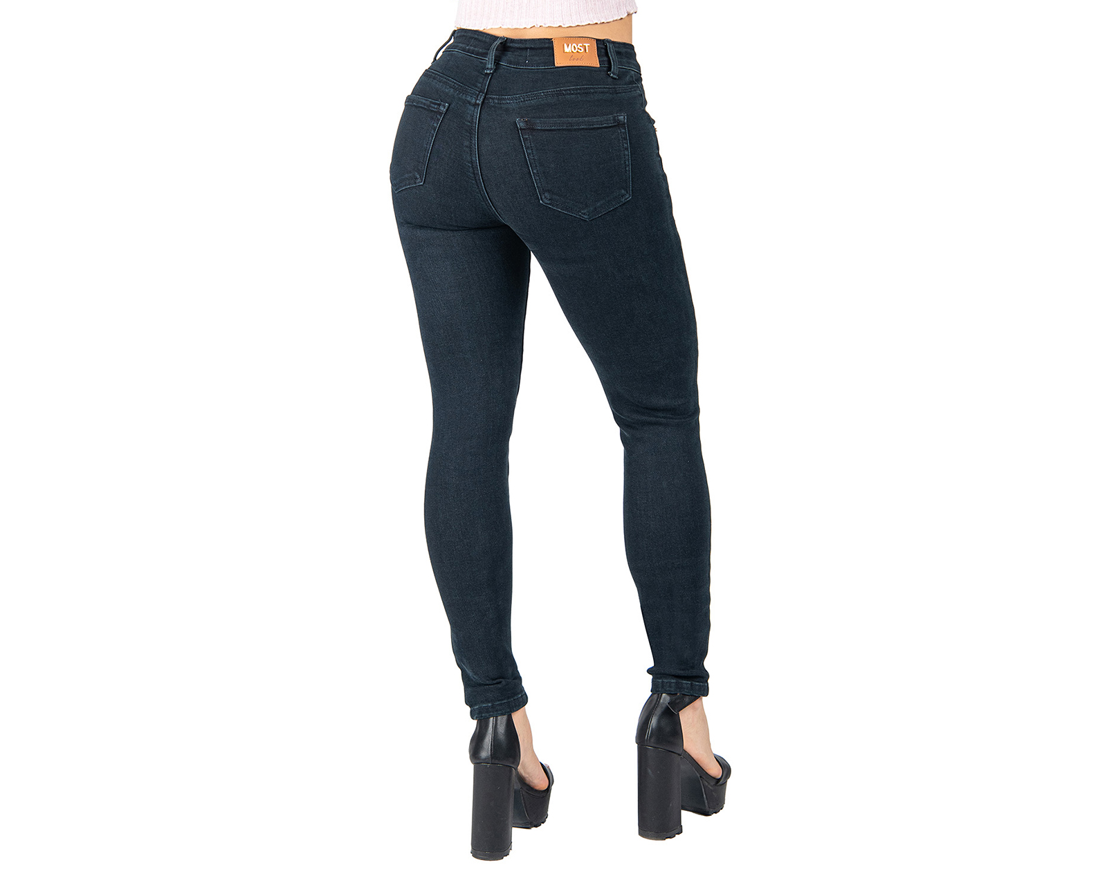 Foto 4 pulgar | Foto 3 | Jeans Skinny Most Look para Mujer