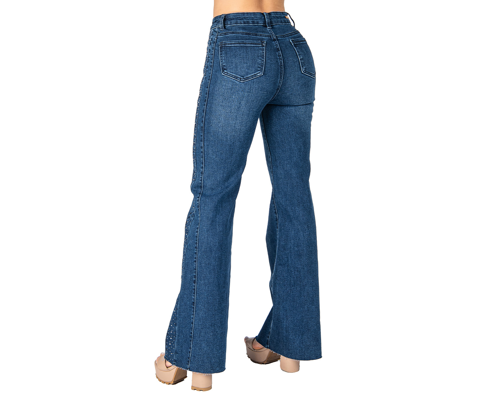 Foto 4 pulgar | Foto 3 | Jeans Wide Leg Most Look para Mujer