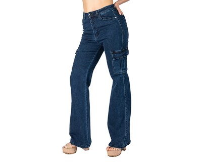 Foto 1 | Foto 1 | Jeans Wide Leg Cargo Most Look para Mujer
