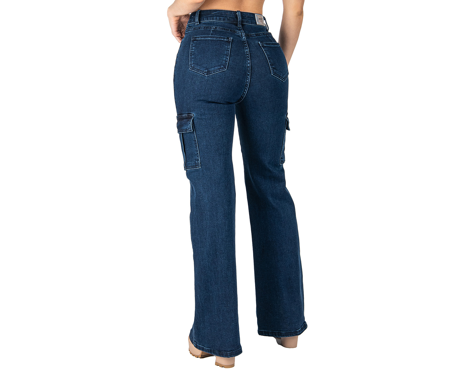 Foto 3 | Foto 3 | Jeans Wide Leg Cargo Most Look para Mujer