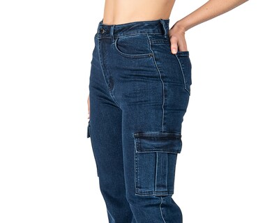 Foto 4 | Foto 4 | Jeans Wide Leg Cargo Most Look para Mujer