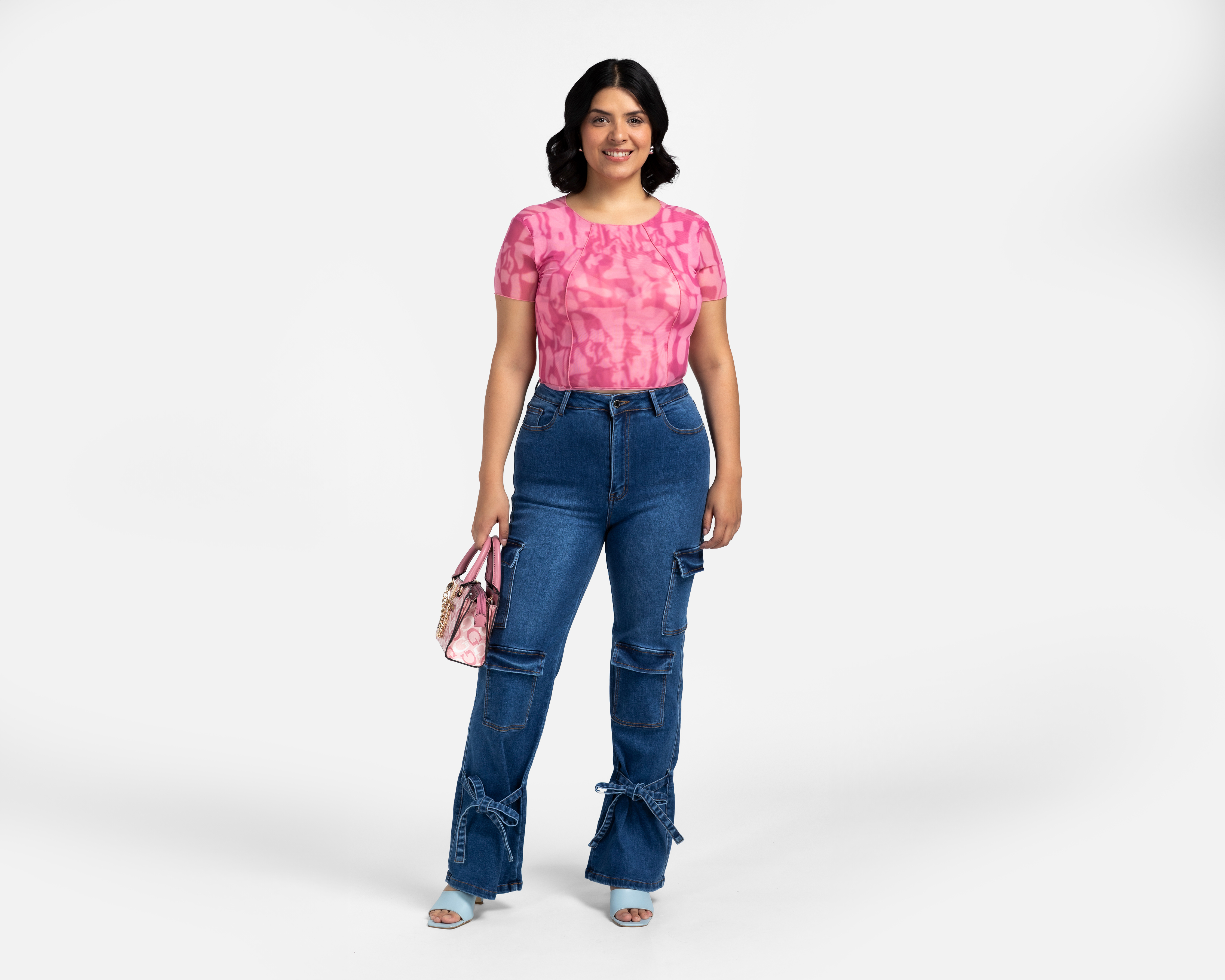 Foto 3 pulgar | Foto 2 | Jeans Wide Leg Most Look para Mujer