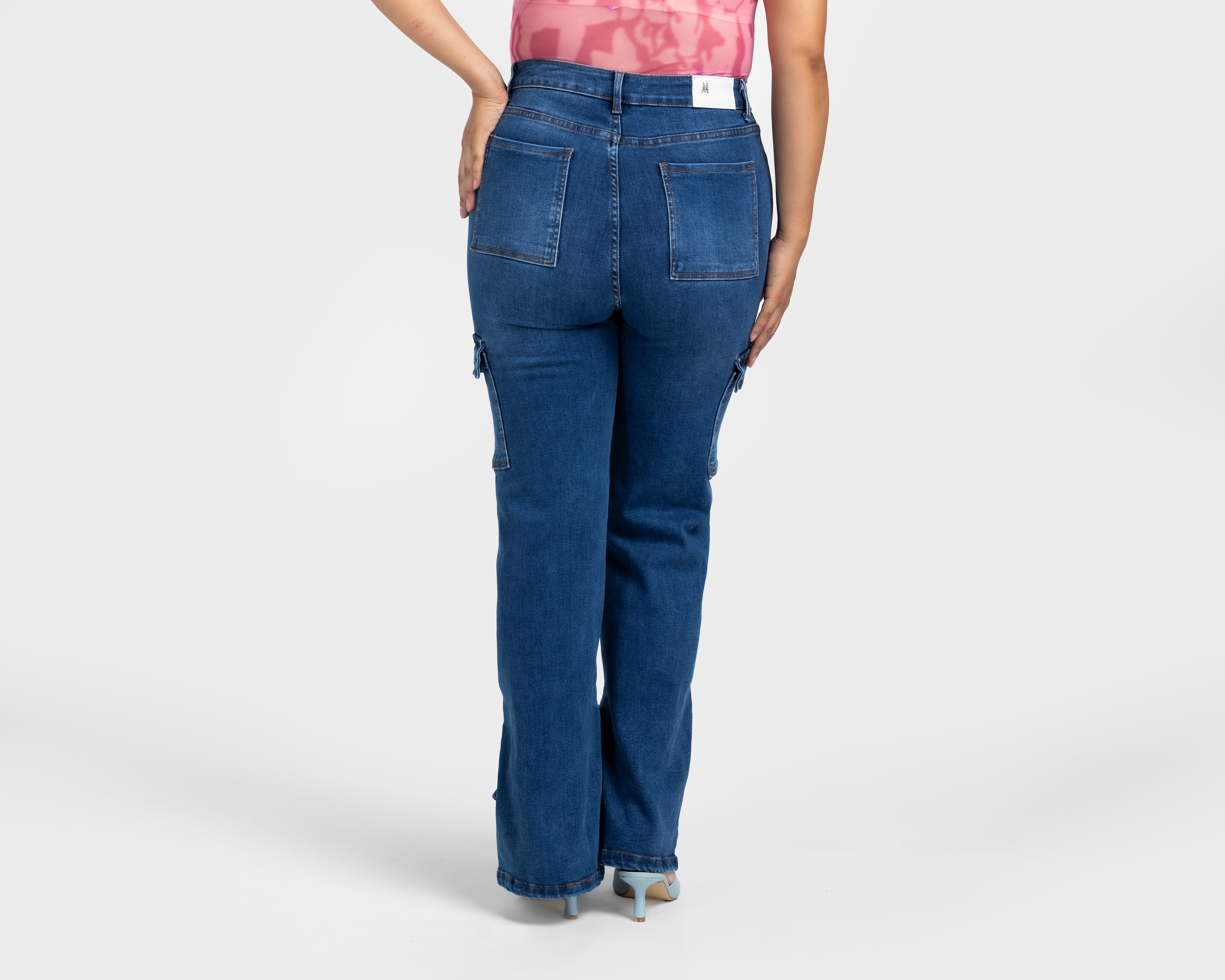 Foto 4 pulgar | Foto 3 | Jeans Wide Leg Most Look para Mujer
