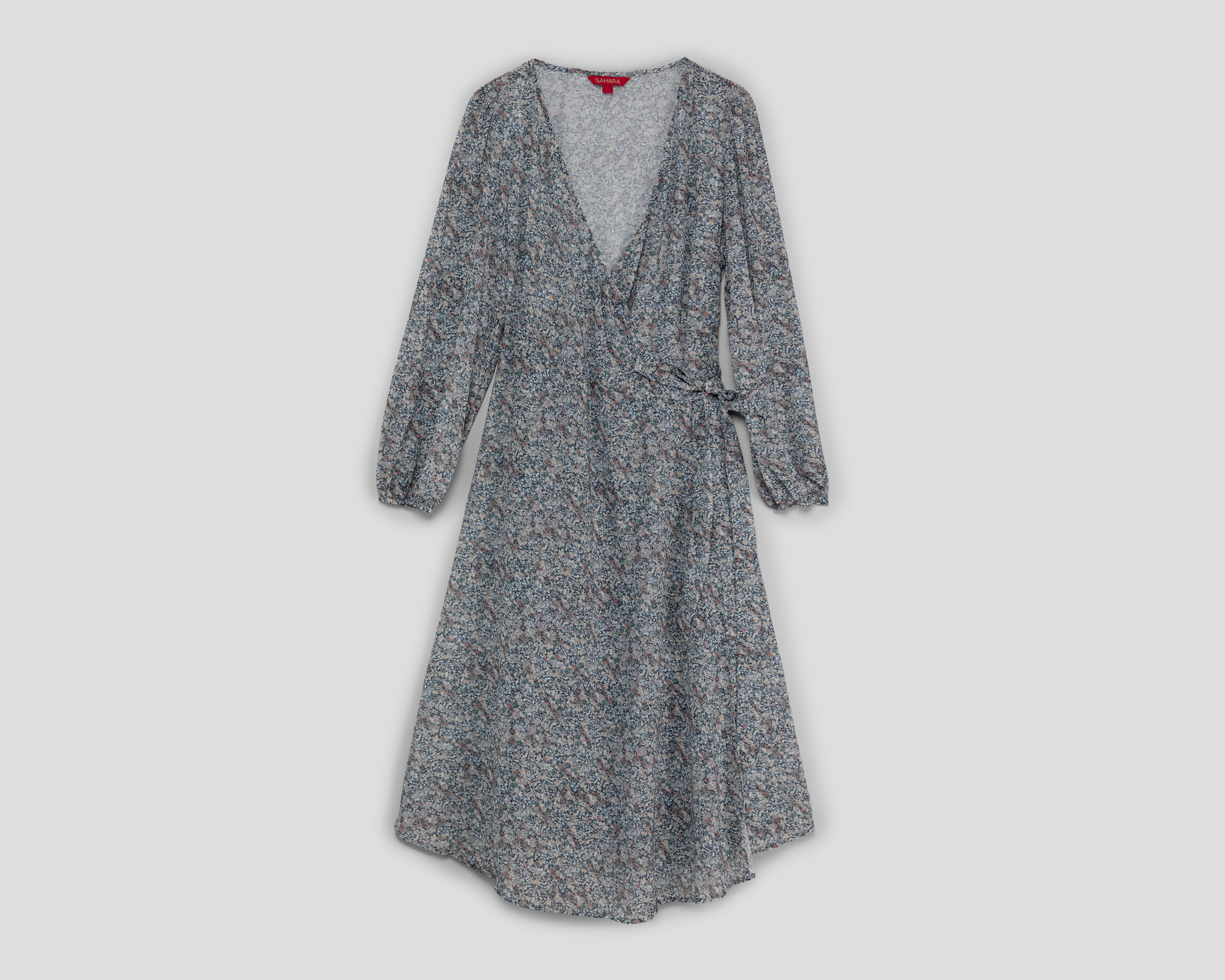 Foto 1 | Foto 1 | Vestido Sahara Casual Escote V Estampado Manga Larga