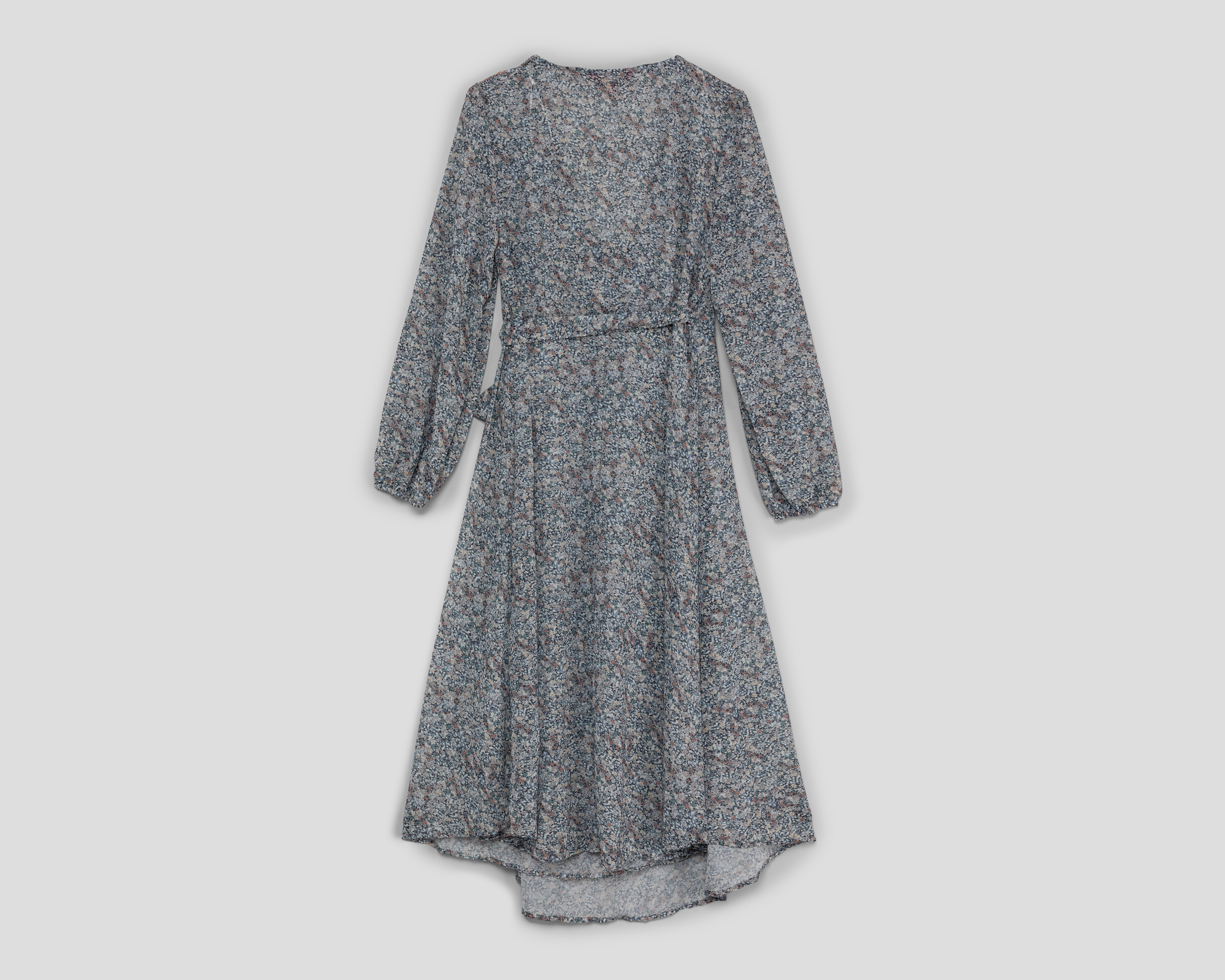 Foto 3 pulgar | Foto 2 | Vestido Sahara Casual Escote V Estampado Manga Larga