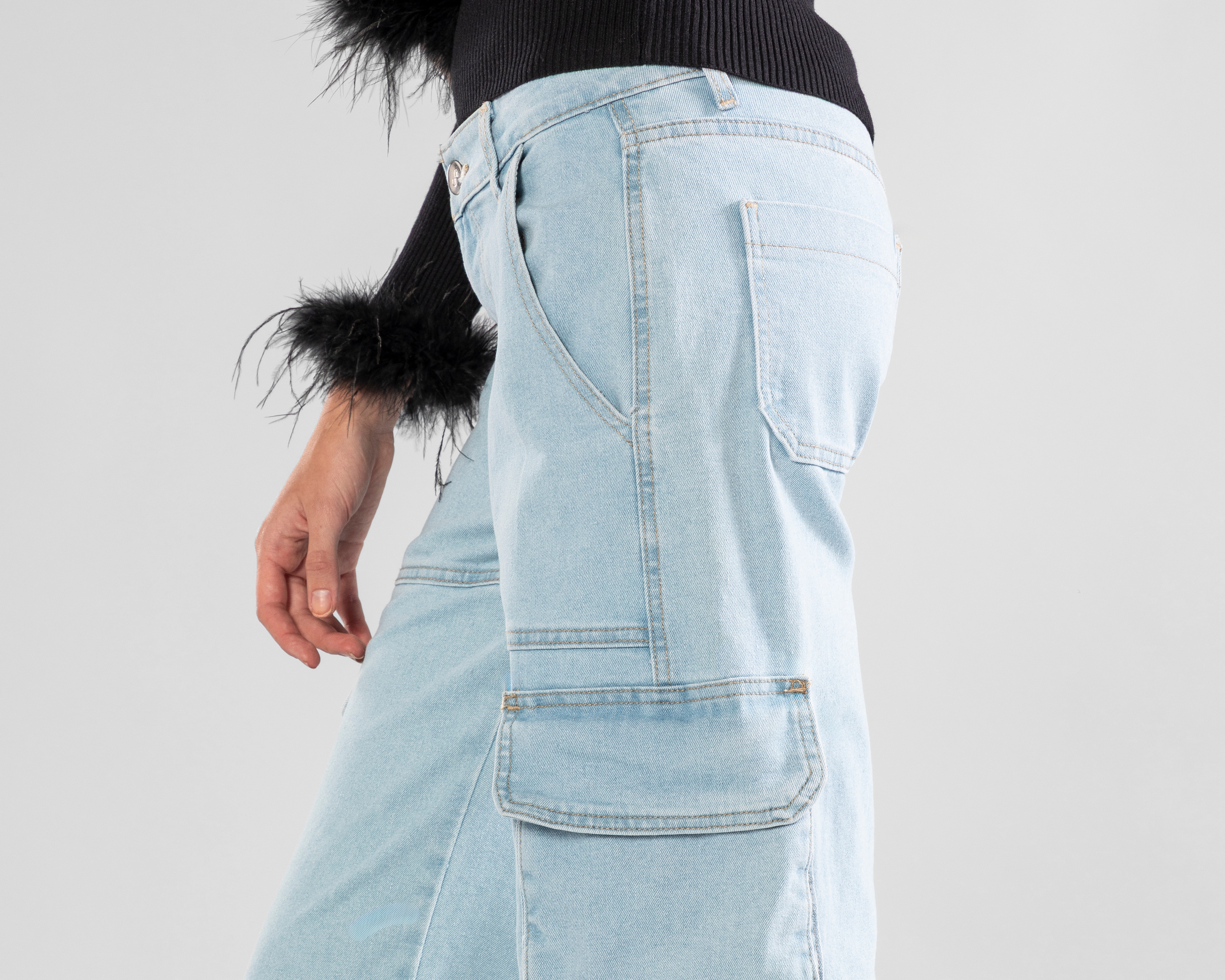 Foto 5 pulgar | Foto 4 | Jeans Wide Leg Strona para Mujer