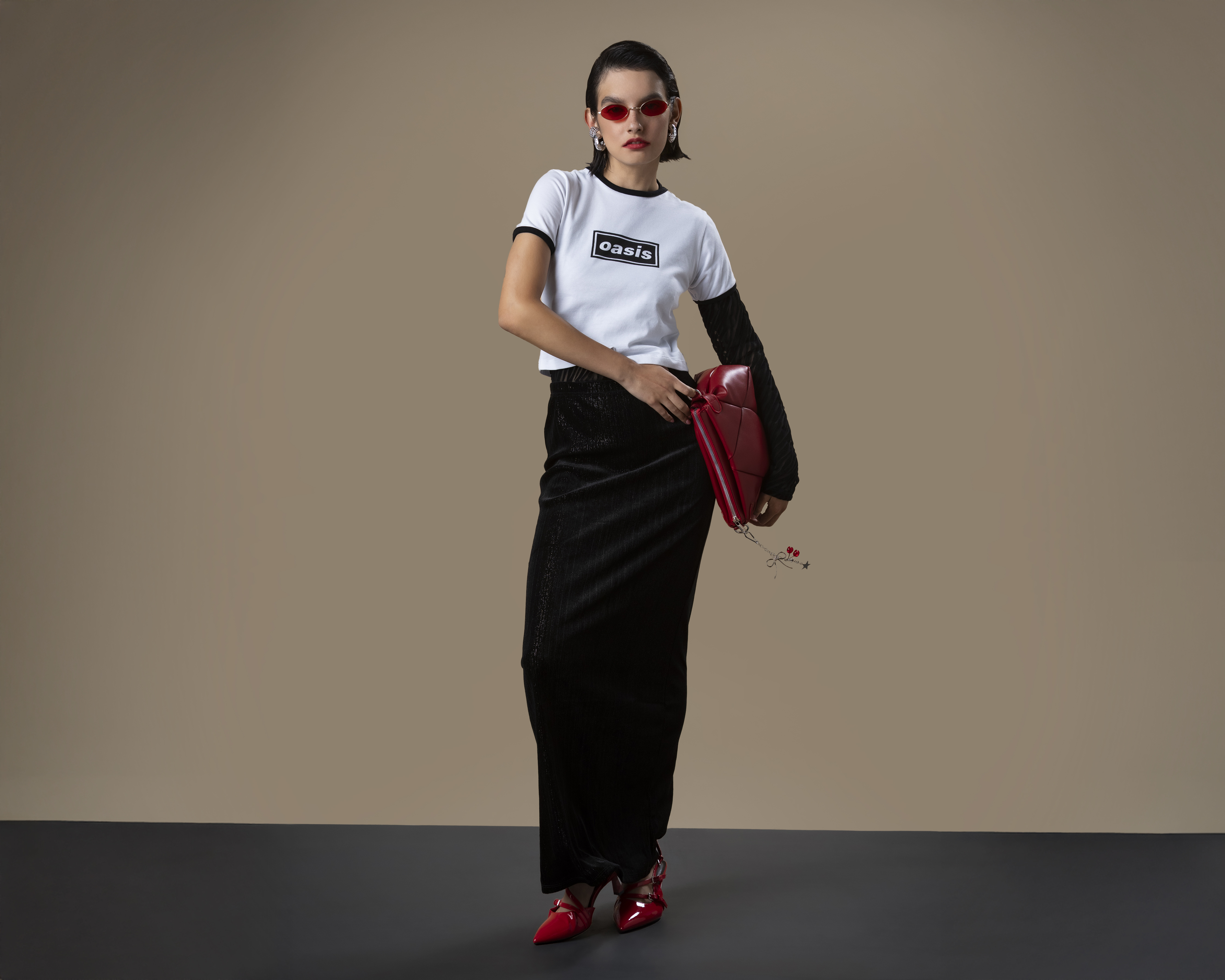 Falda Larga Strona Negra para Mujer