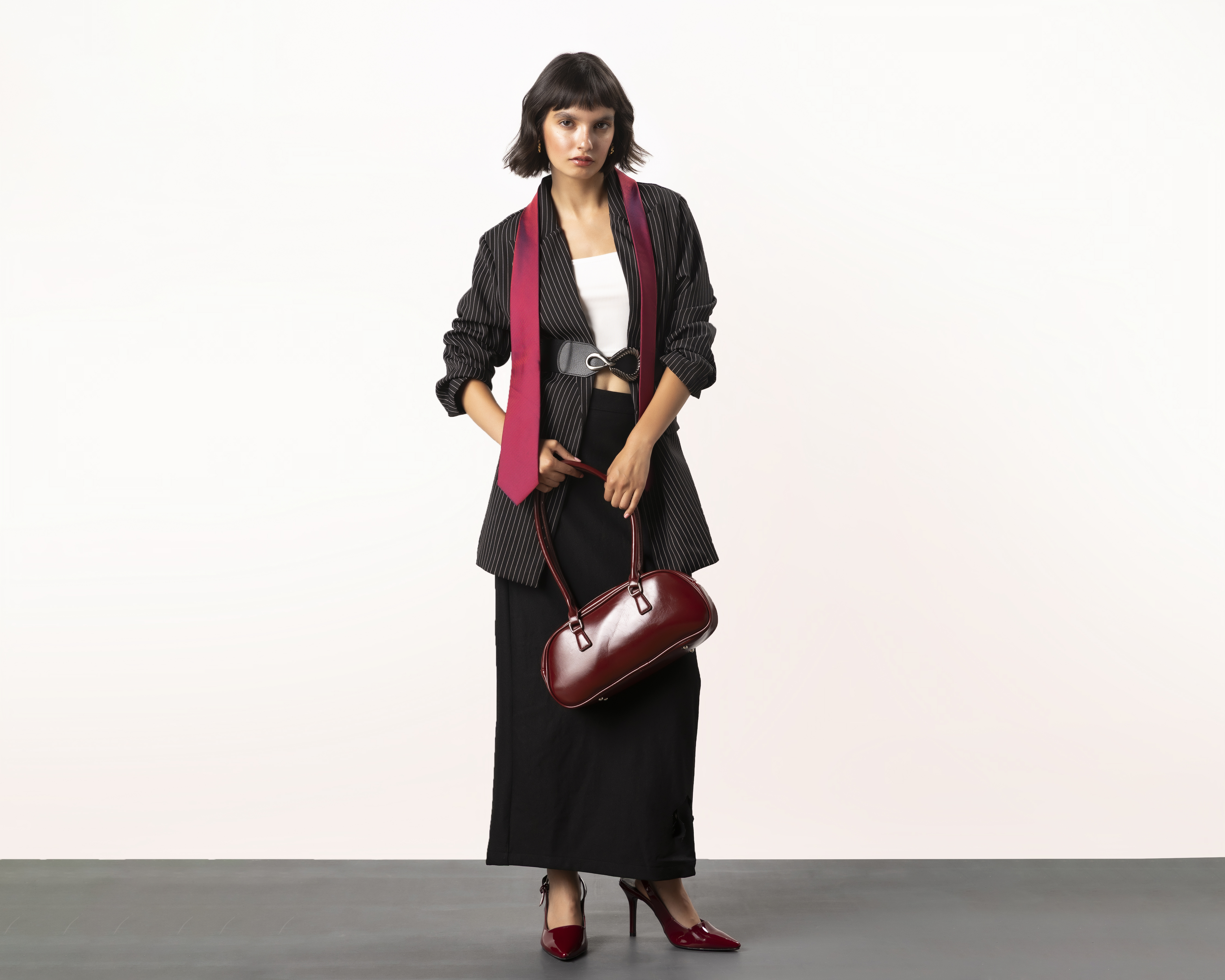 Falda Larga Strona Corte Lápiz para Mujer