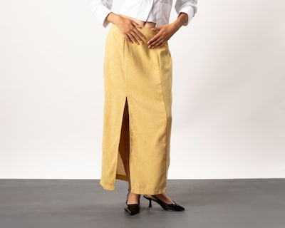 Foto 2 | Foto 2 | Falda Larga Strona Amarillo para Mujer