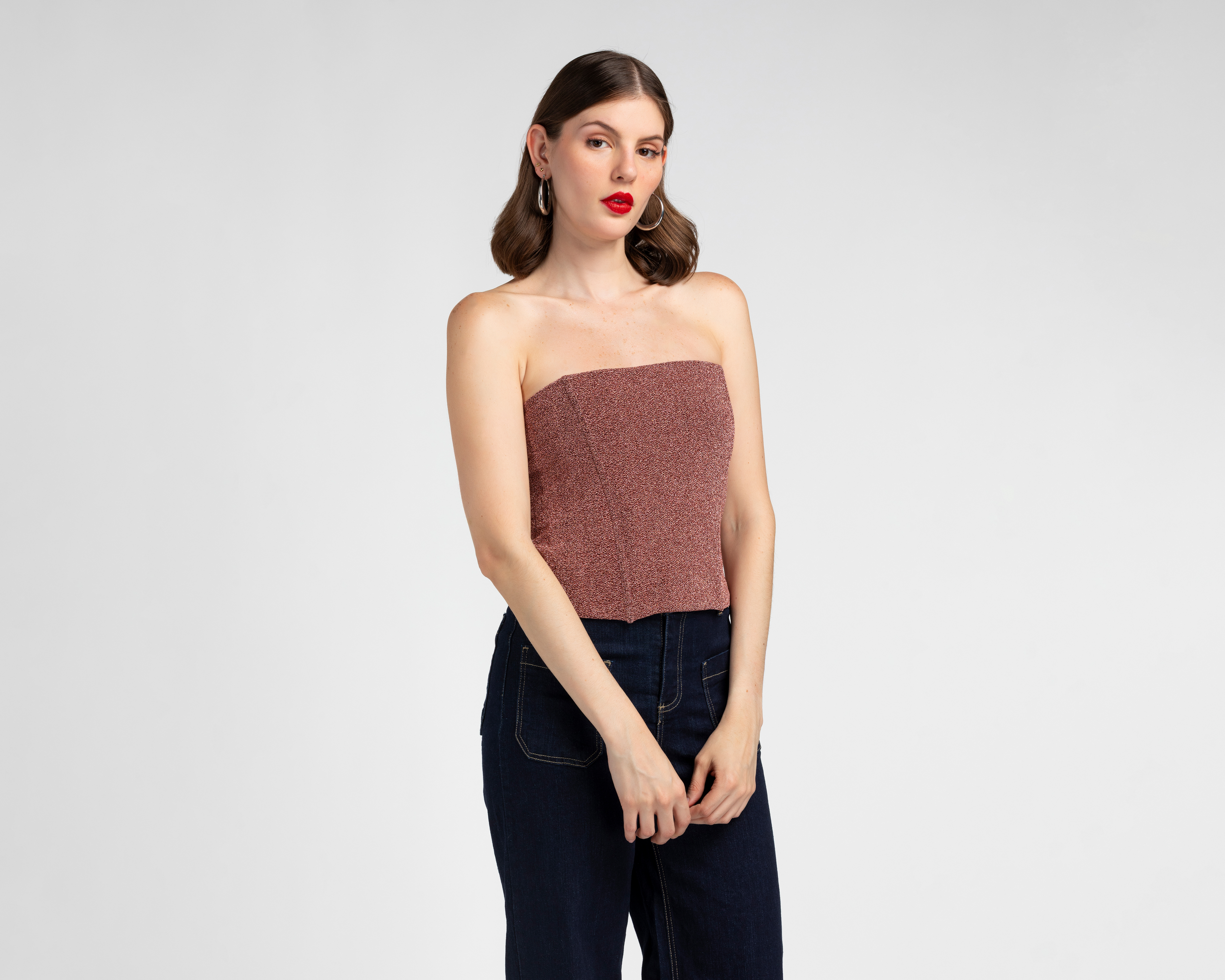 Foto 2 pulgar | Foto 1 | Top sin Tirantes Jennifer Lopez para Mujer