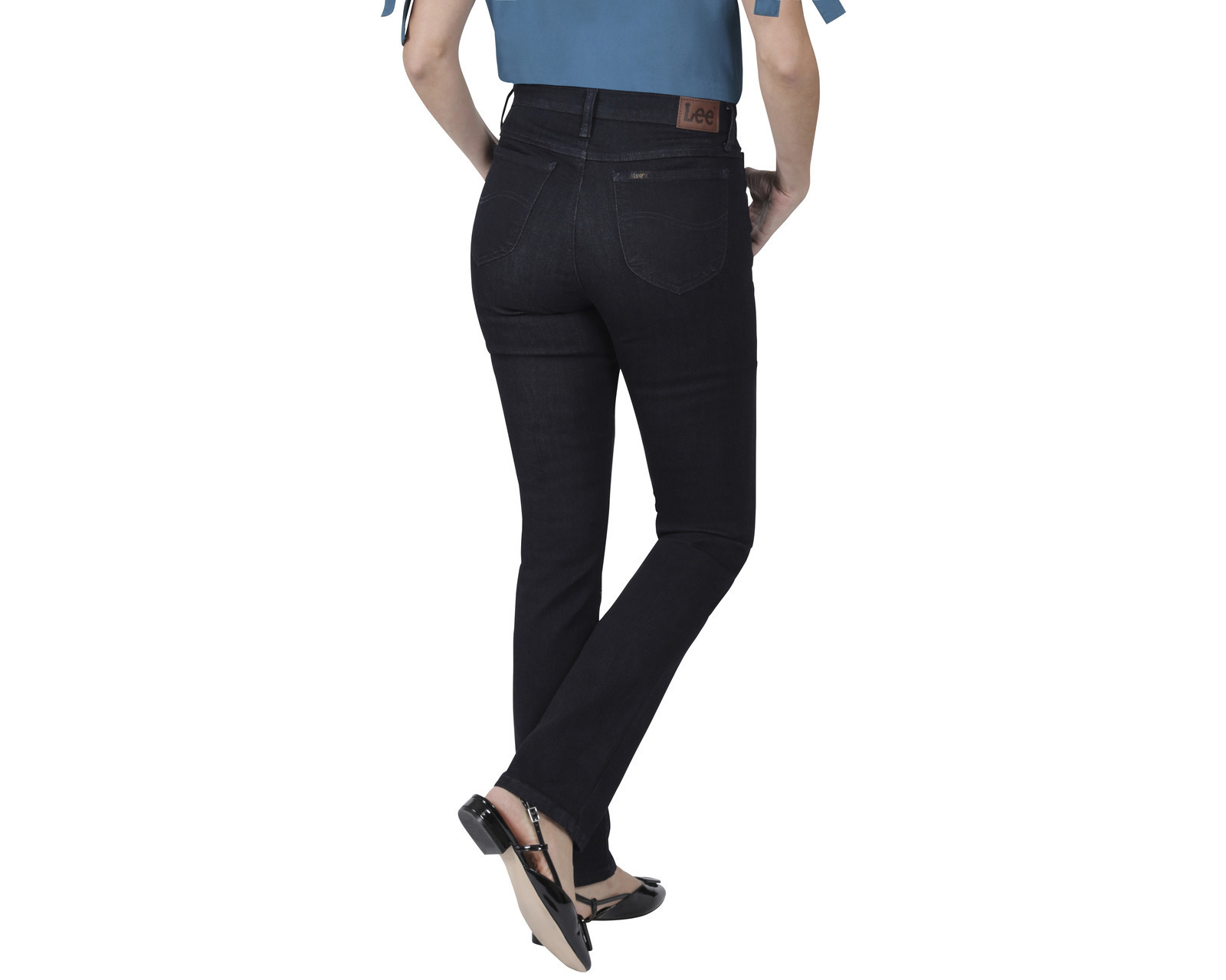 Foto 4 pulgar | Foto 3 | Jeans Slim Fit Lee para Mujer