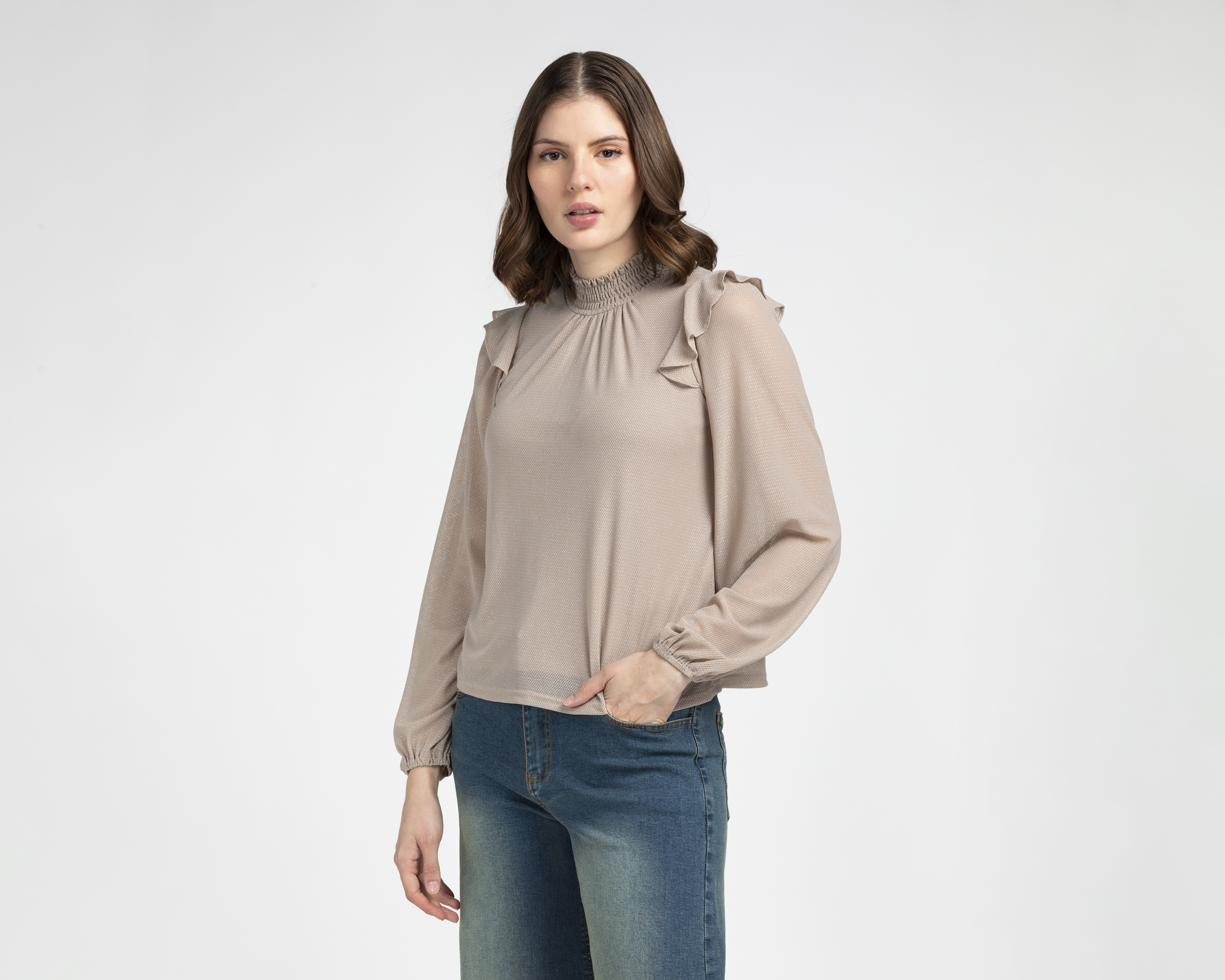 Blusa Manga Larga Jennifer Lopez para Mujer