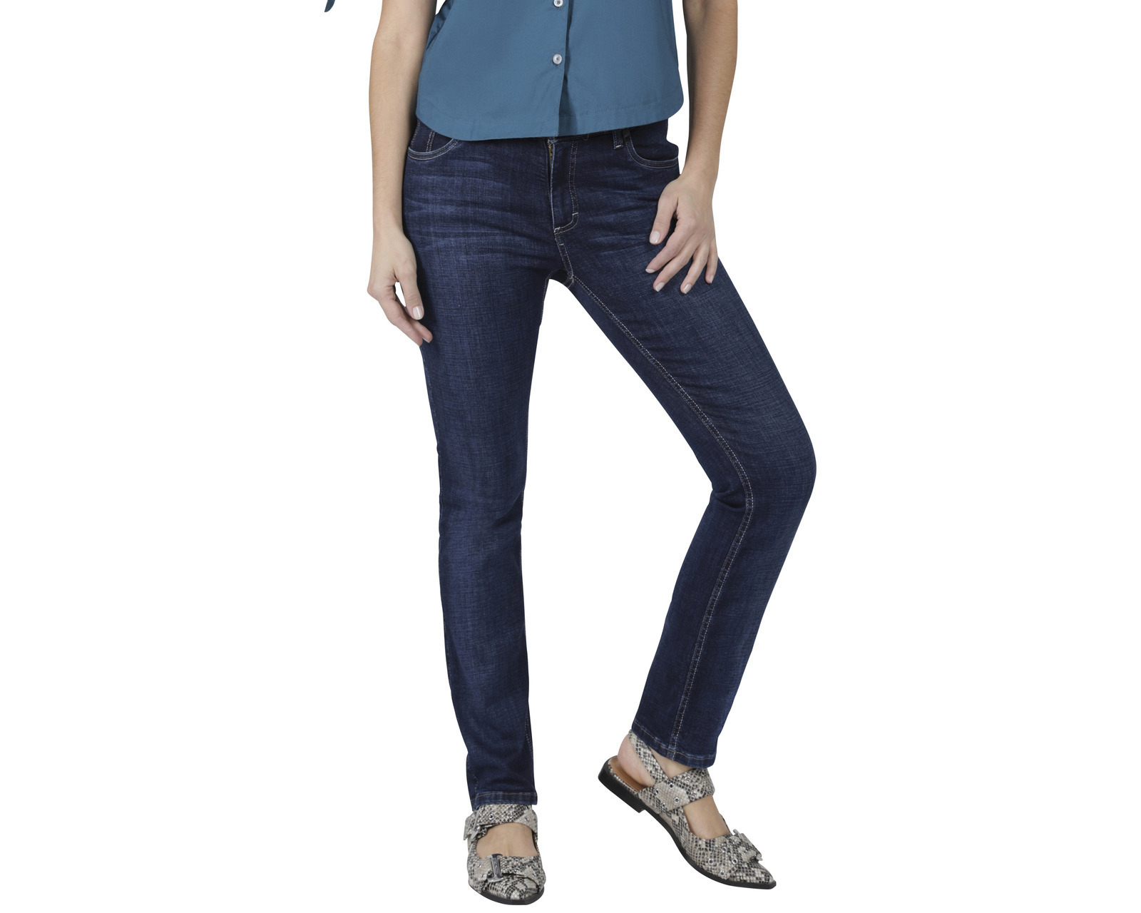 Foto 2 pulgar | Foto 1 | Jeans Slim Fit Lee para Mujer