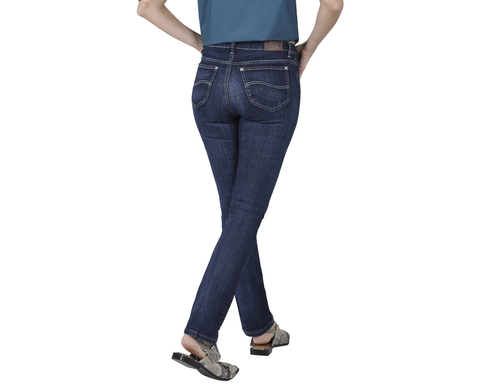 Foto 4 pulgar | Foto 3 | Jeans Slim Fit Lee para Mujer