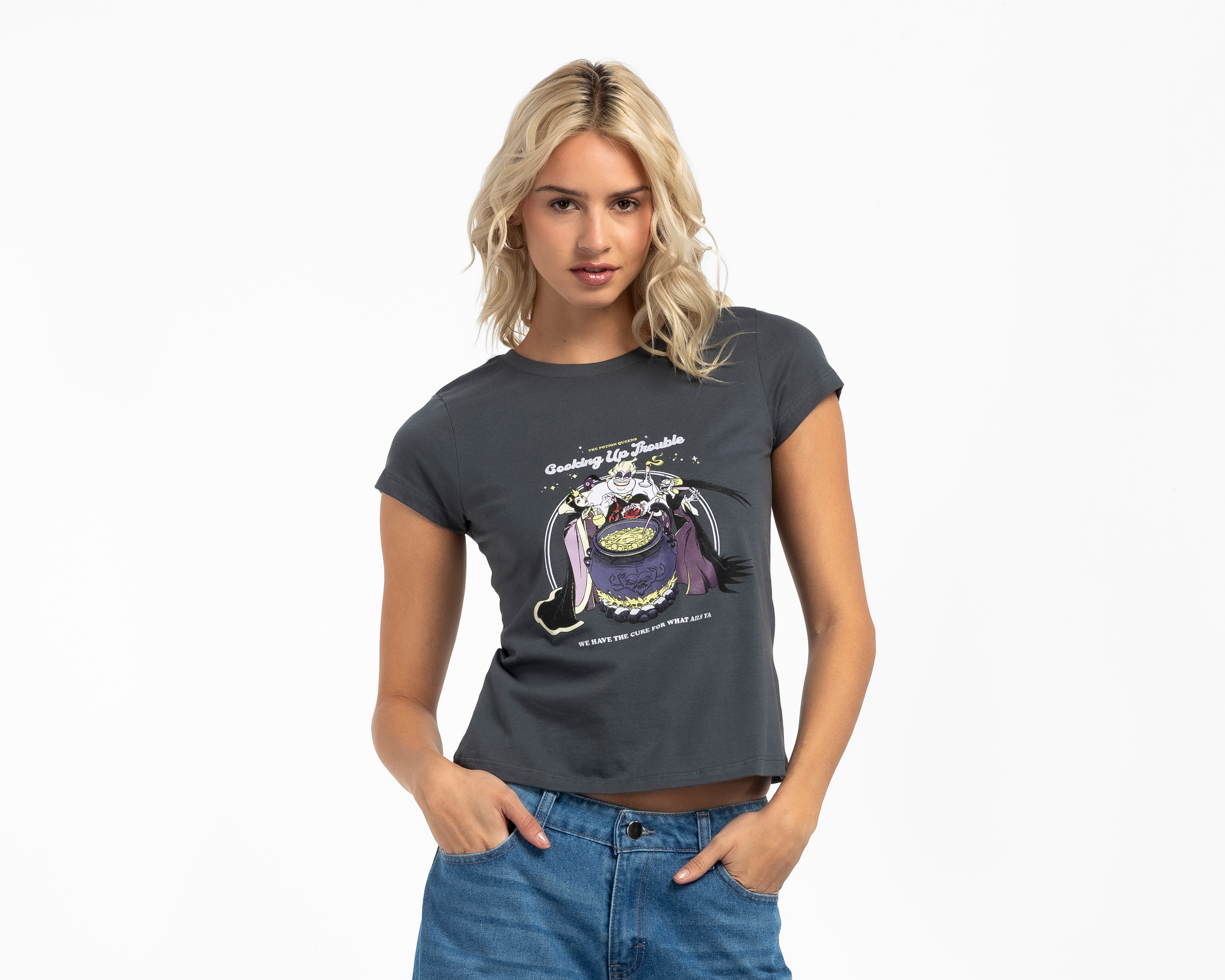 Playera de Algodón Disney Villanas para Mujer