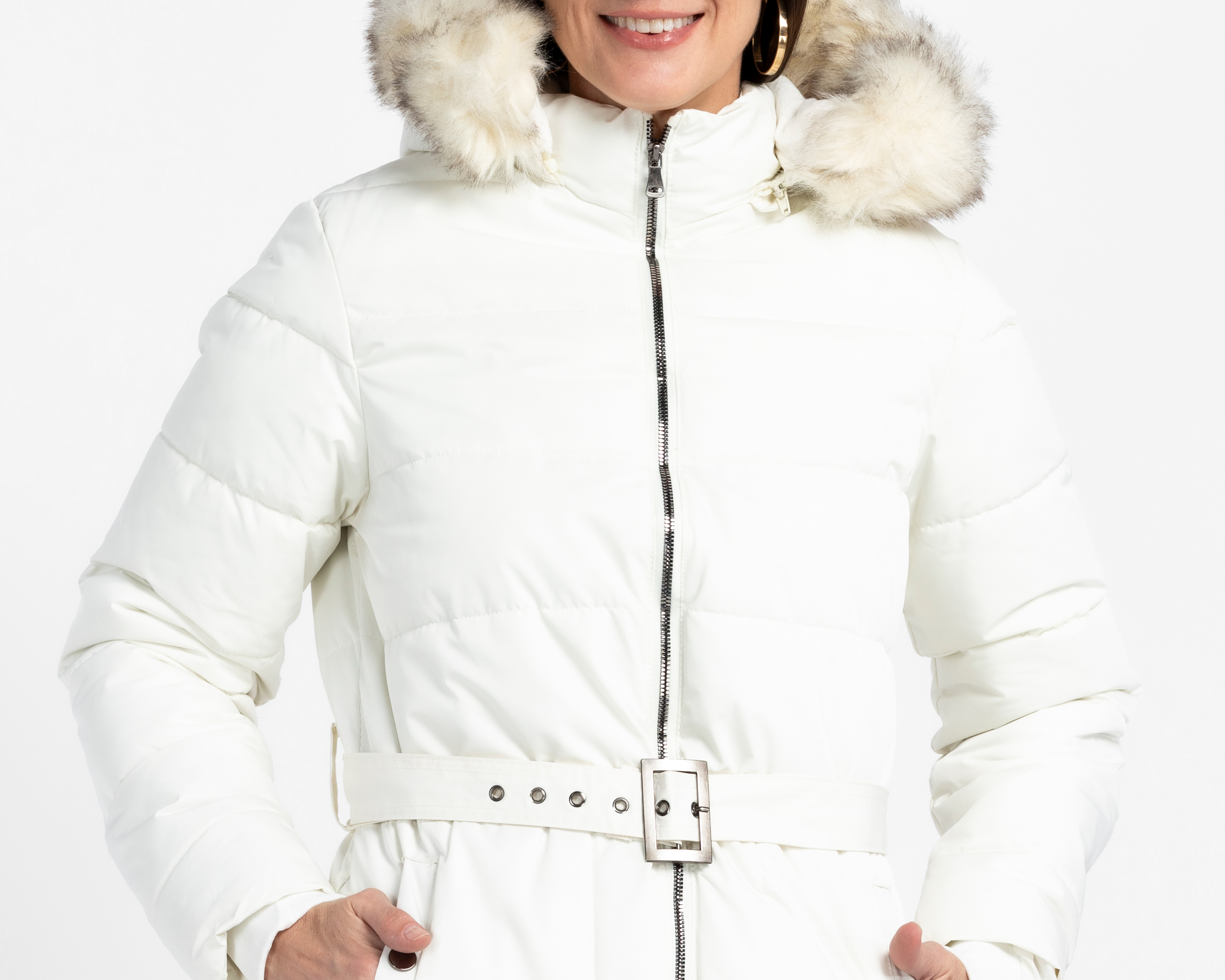 Foto 5 pulgar | Foto 4 | Chamarra Capitonada Ann Miller para Mujer