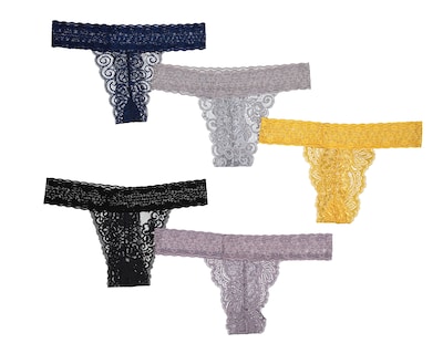 Foto 2 | Foto 2 | Tanga de Encaje Activa para Mujer 5 Piezas