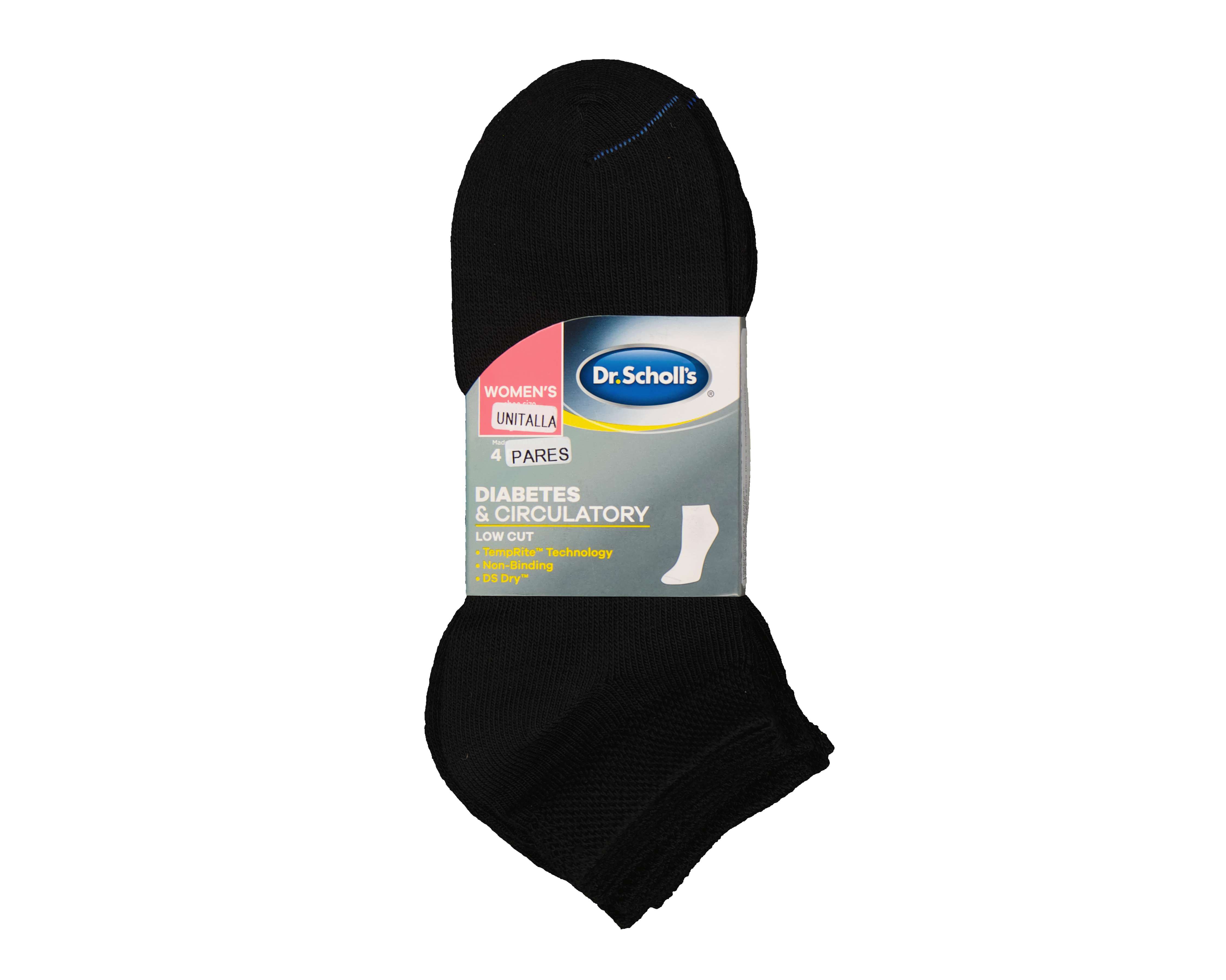 Foto 4 pulgar | Foto 3 | Calcetines para Personas con Diabetes Dr. Scholl's para Mujer 4 Pares