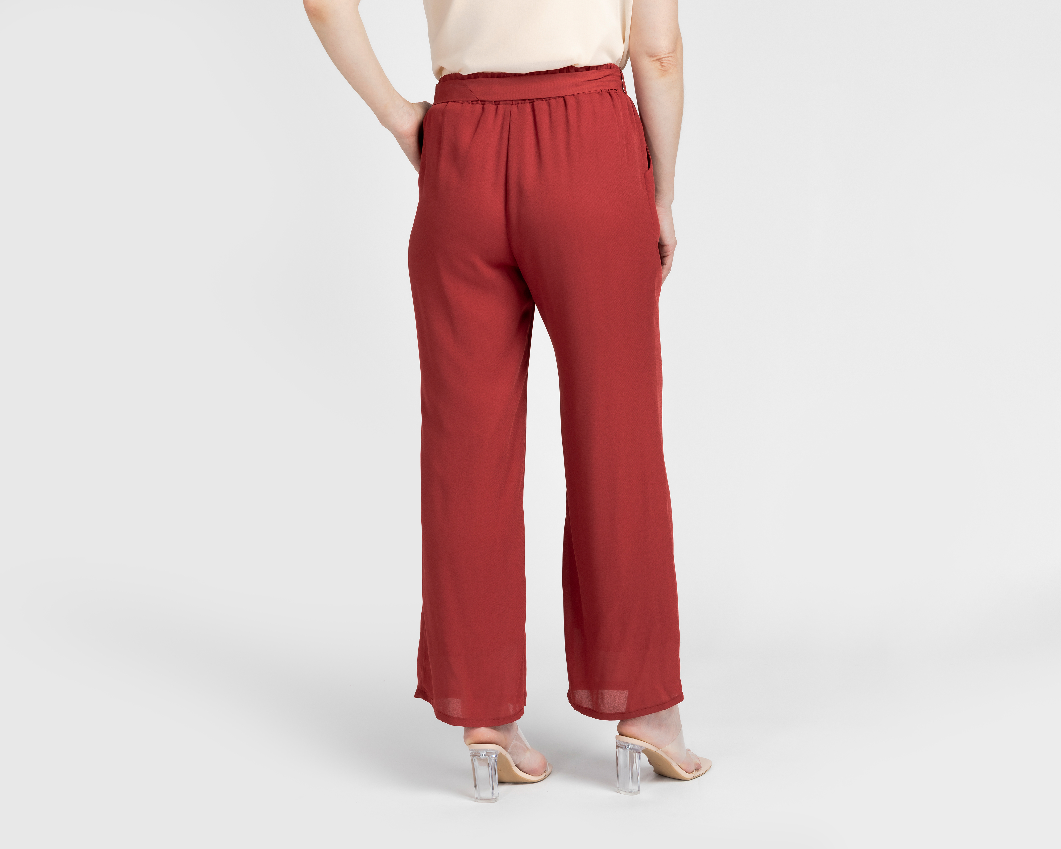 Foto 4 pulgar | Foto 3 | Pantalón Ancho Sahara Chedrón para Mujer