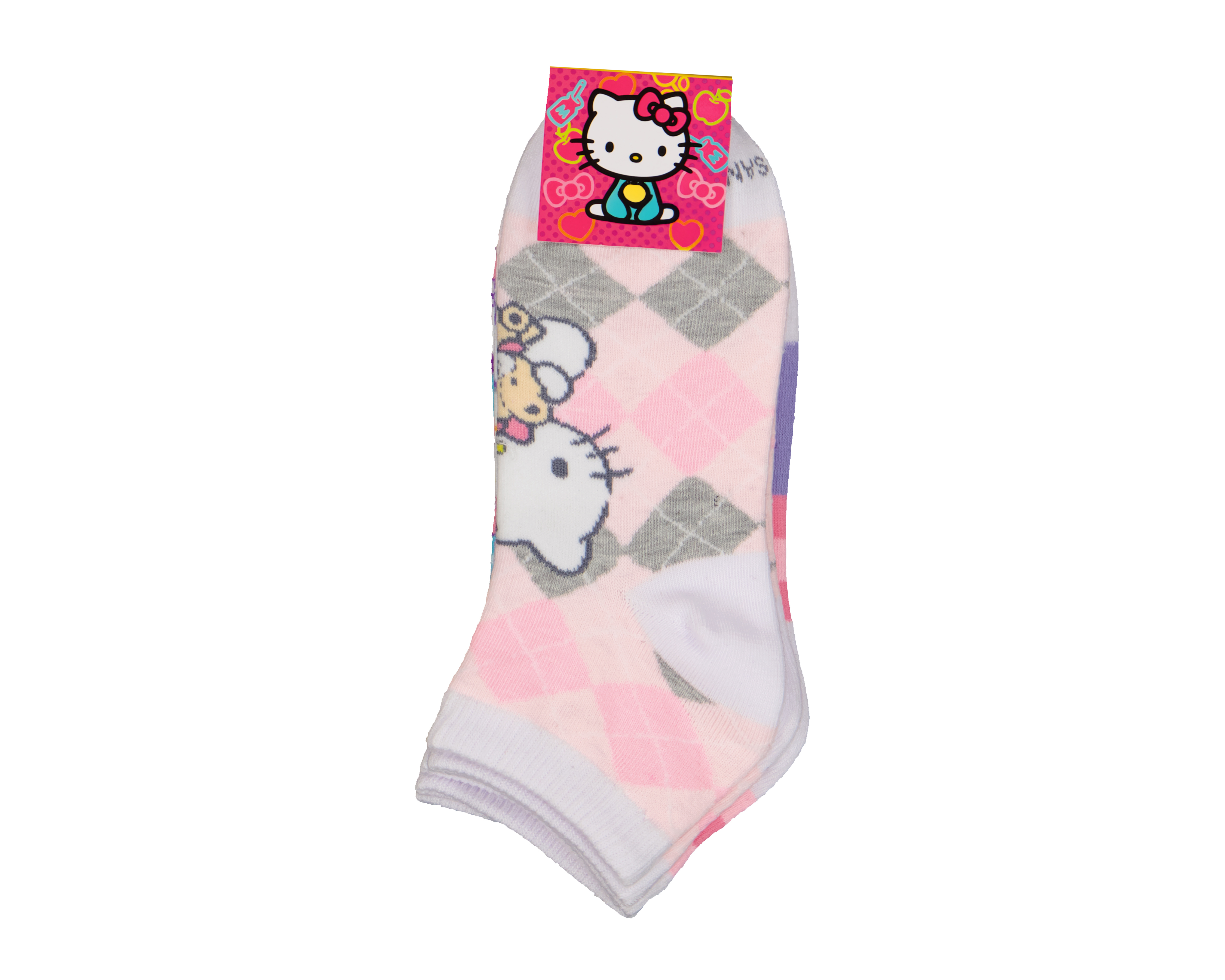 Foto 4 pulgar | Foto 3 | Calcetas Hello Kitty para Mujer 3 Pares