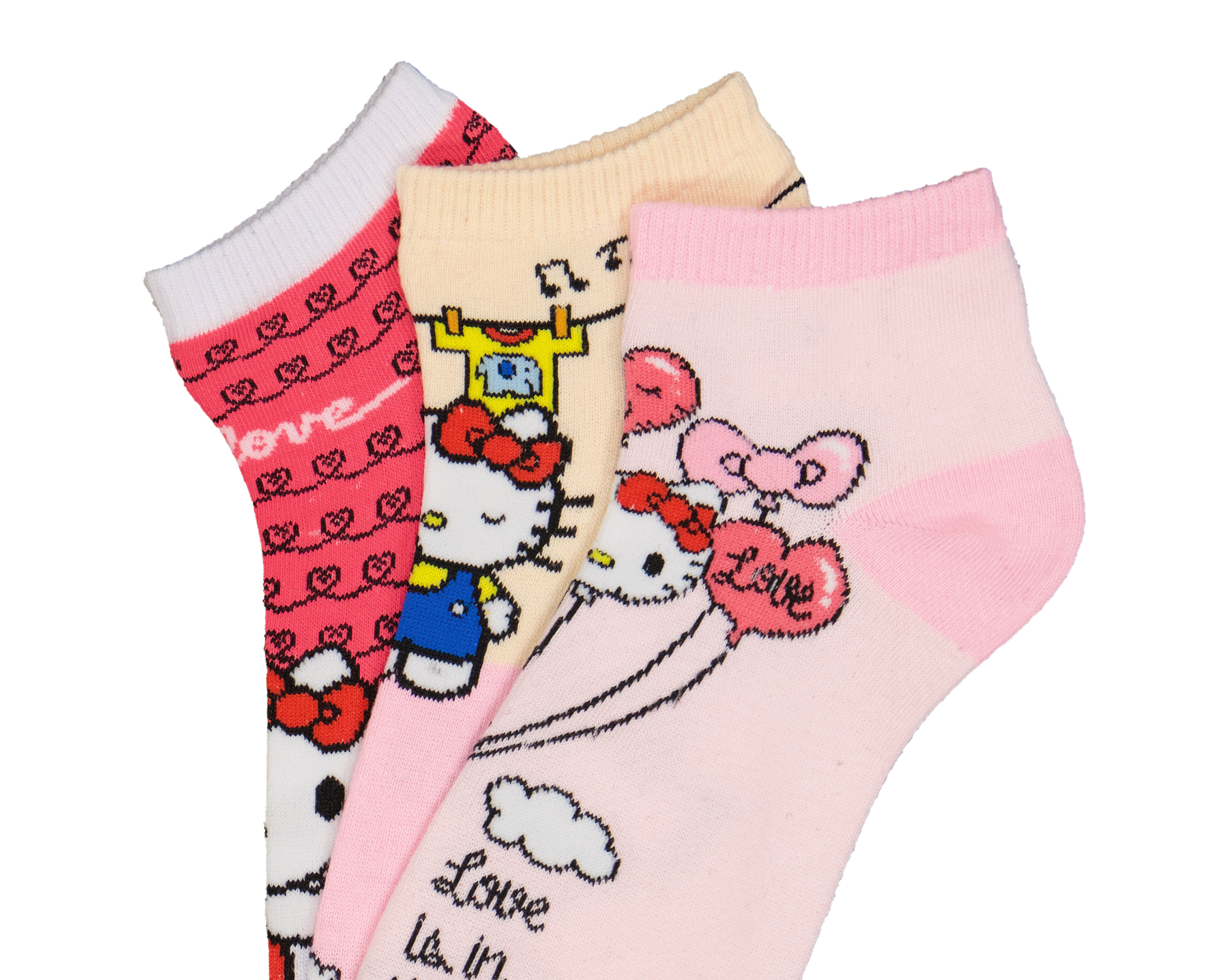 Foto 2 | Foto 2 | Calcetas Hello Kitty para Mujer 3 Pares