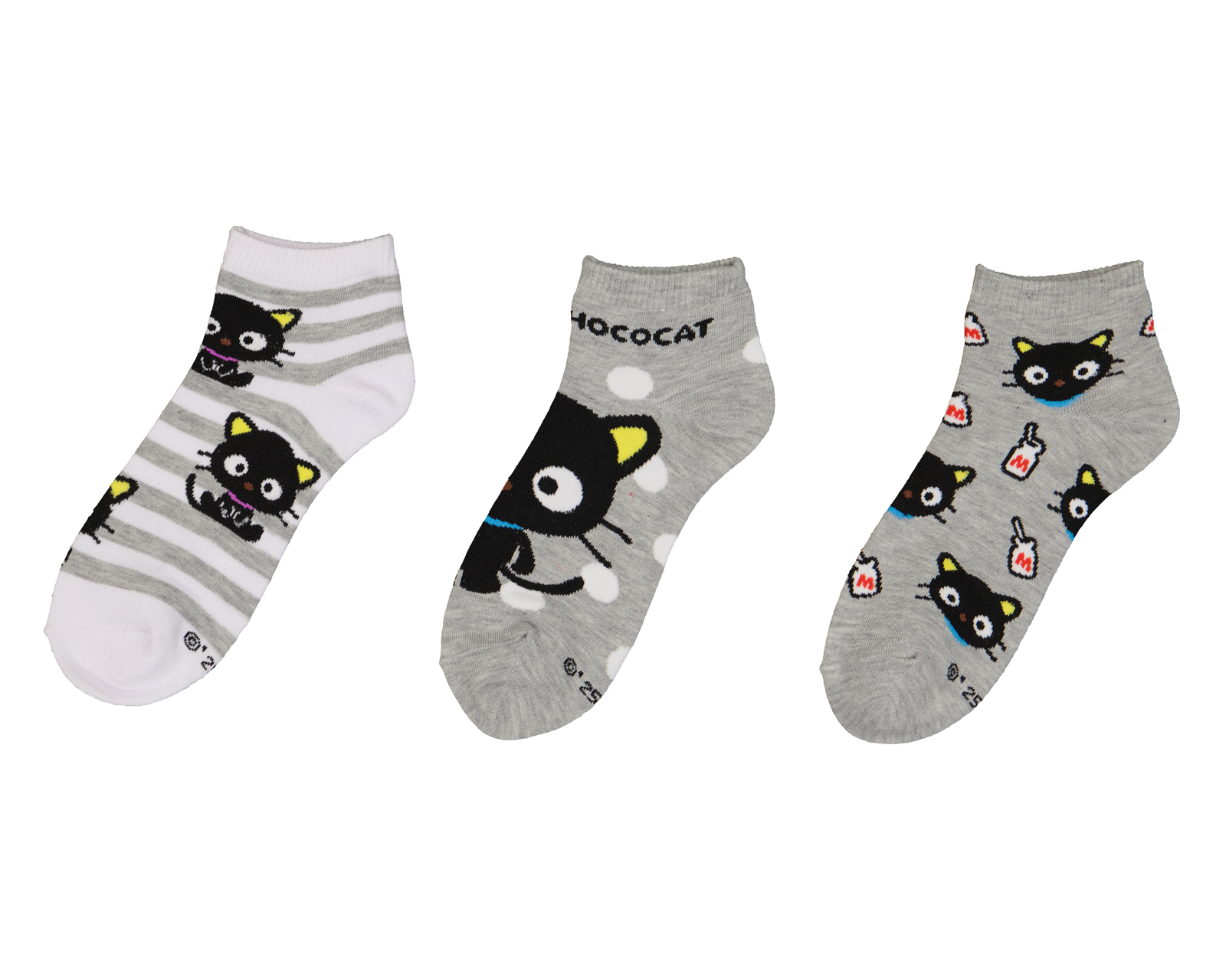 Foto 2 pulgar | Foto 1 | Calcetas Hello Kitty para Mujer 3 Pares