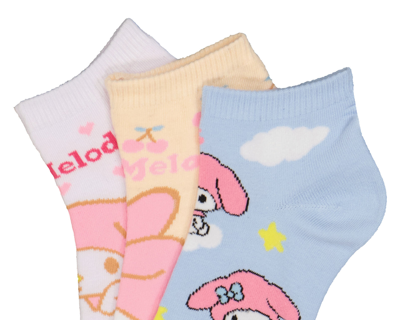 Foto 3 pulgar | Foto 2 | Calcetas Hello Kitty para Mujer 3 Pares