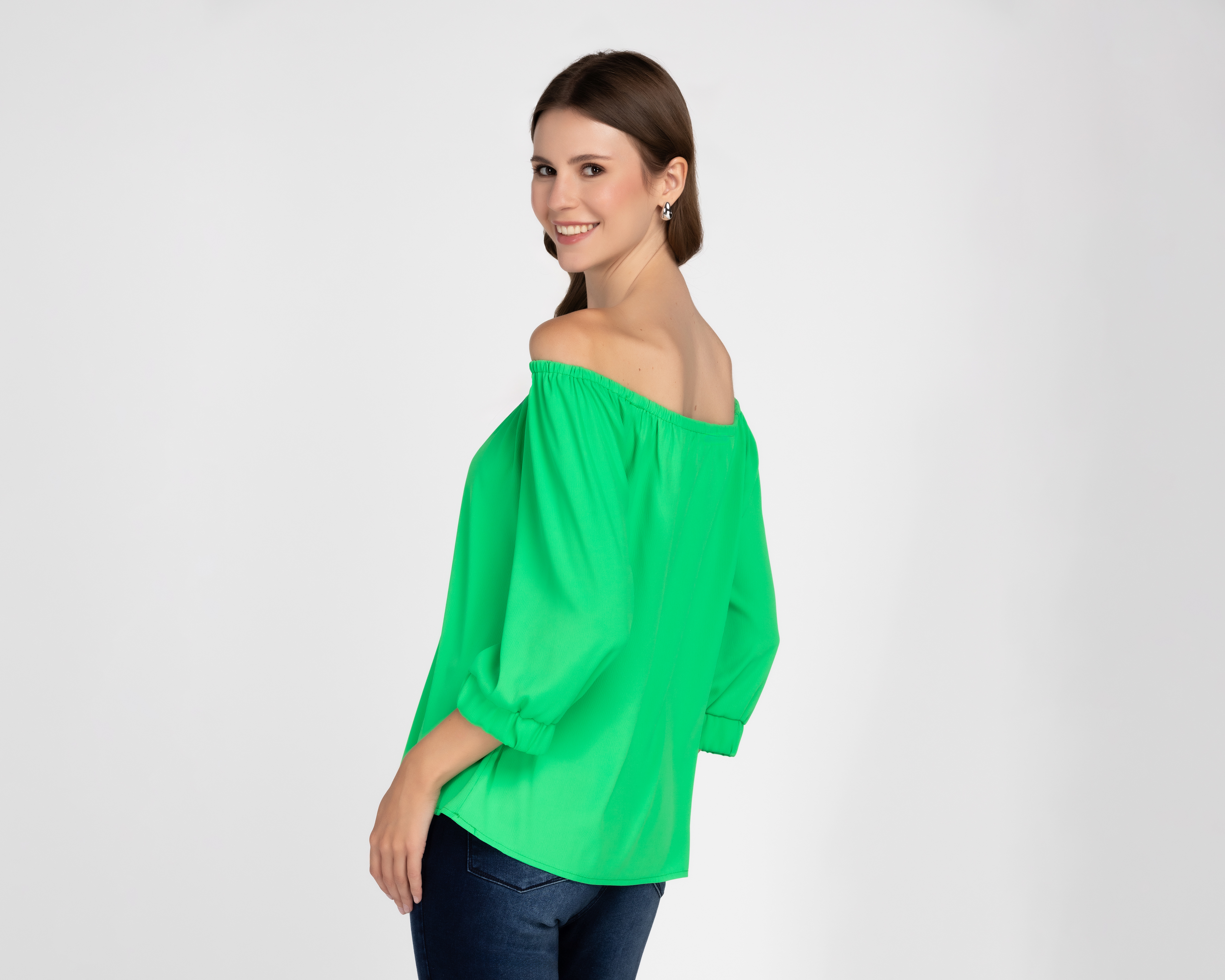 Foto 4 | Foto 3 | Blusa Andiamo Manga 3/4 Verde para Mujer