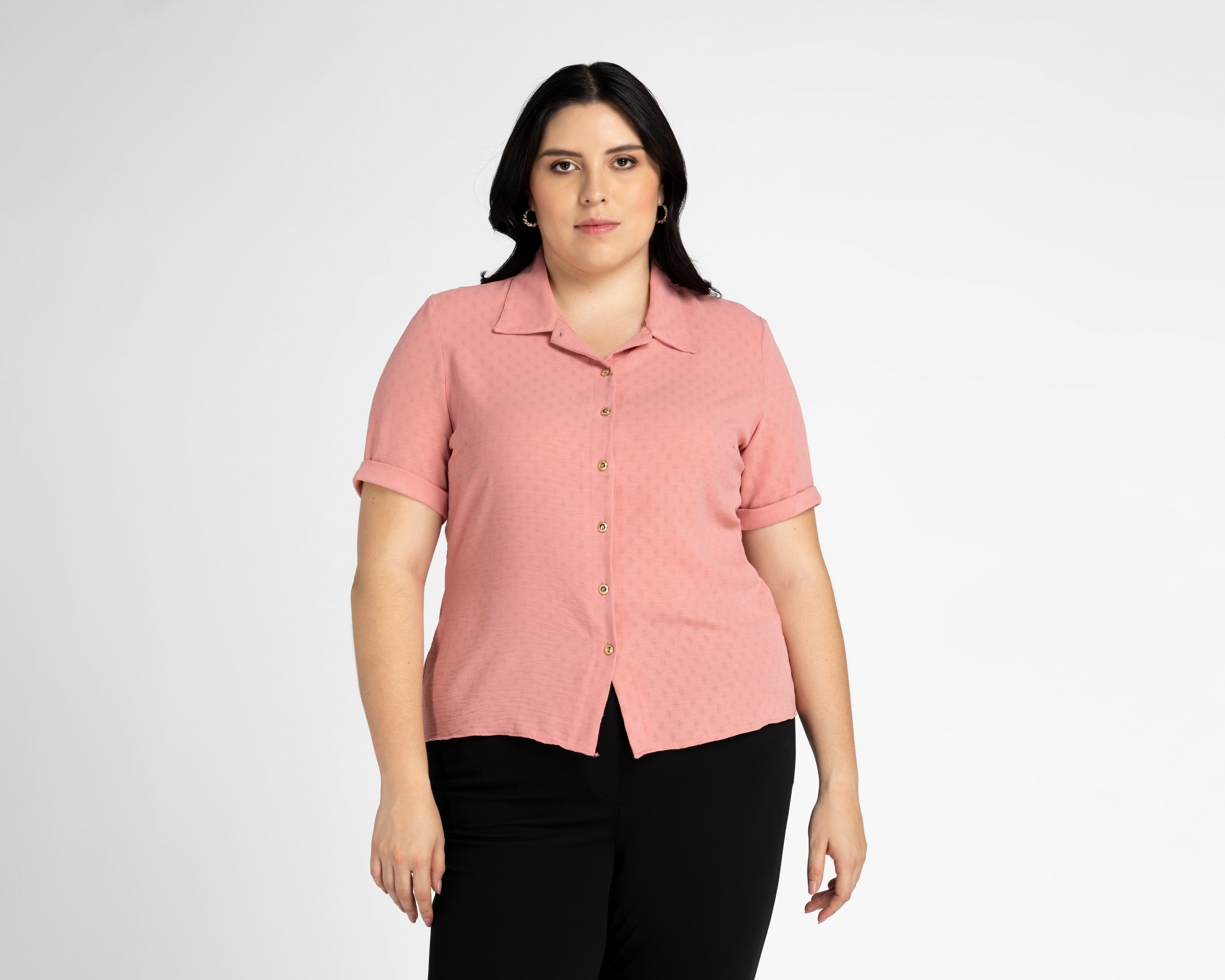 Foto 3 | Foto 3 | Blusa Sahara Manga Corta con Botones