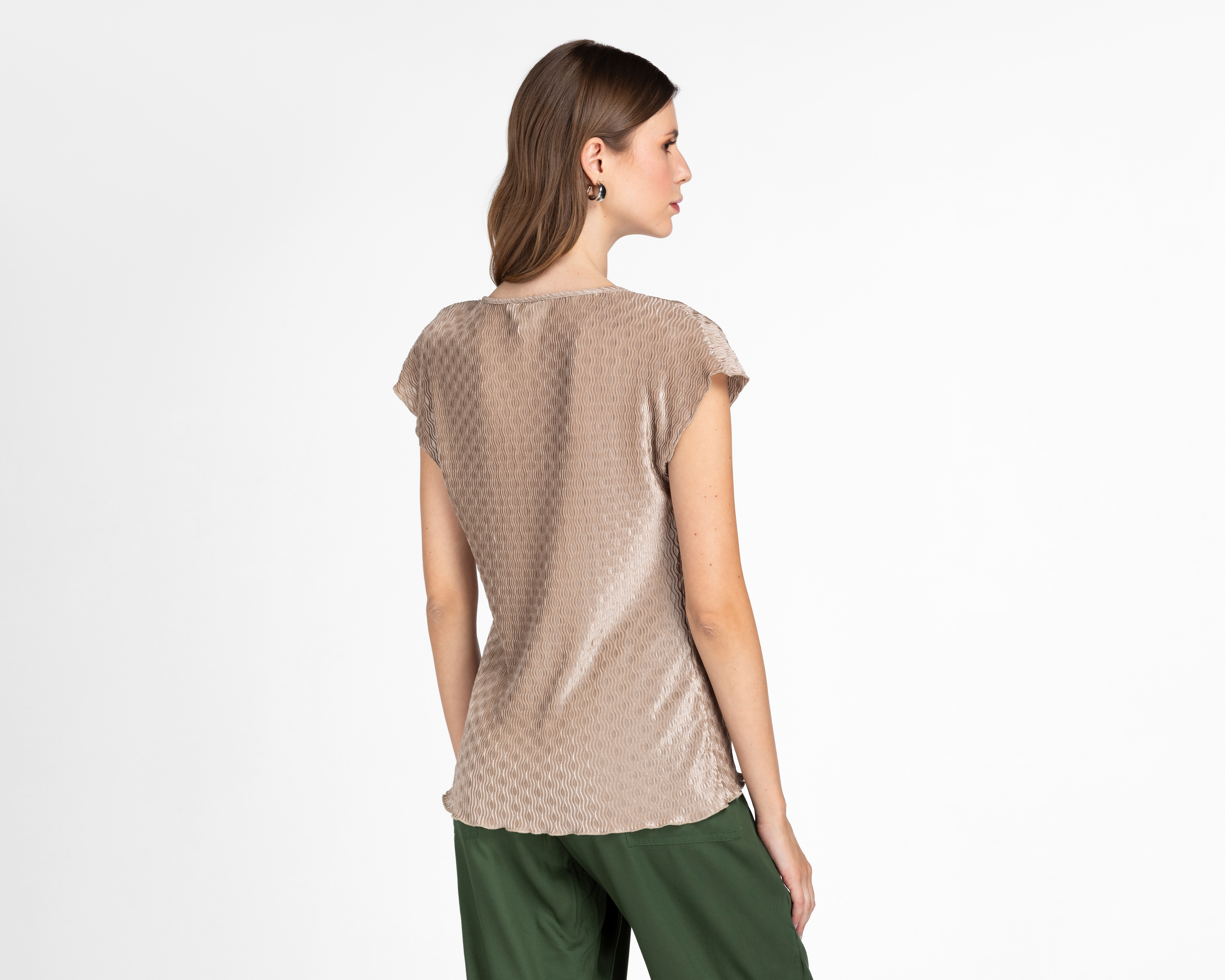 Foto 4 pulgar | Foto 3 | Blusa Andiamo Dorada para Mujer