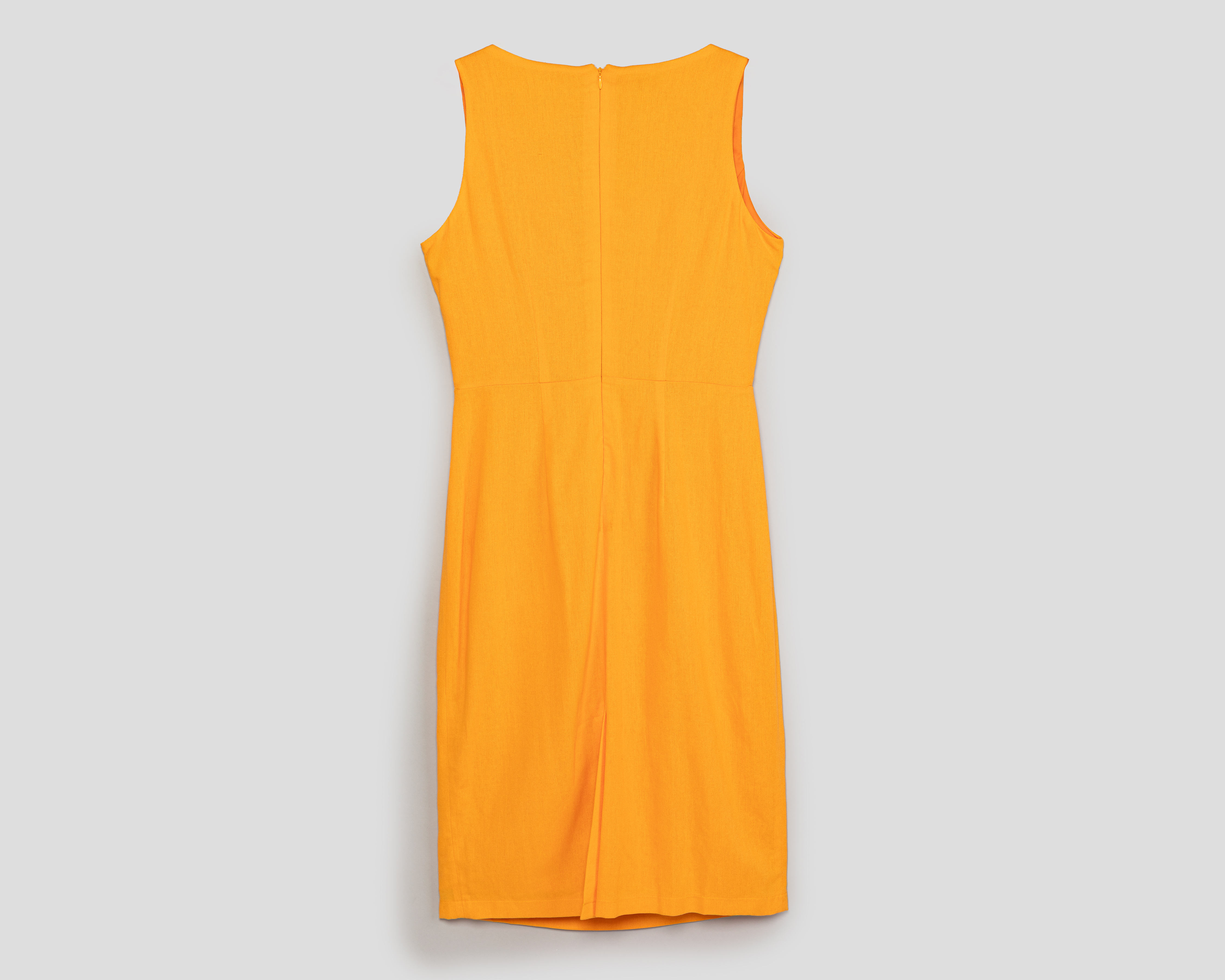 Foto 3 pulgar | Foto 2 | Vestido Casual Andiamo sin Mangas Amarillo con Bolsas Cargo para Mujer