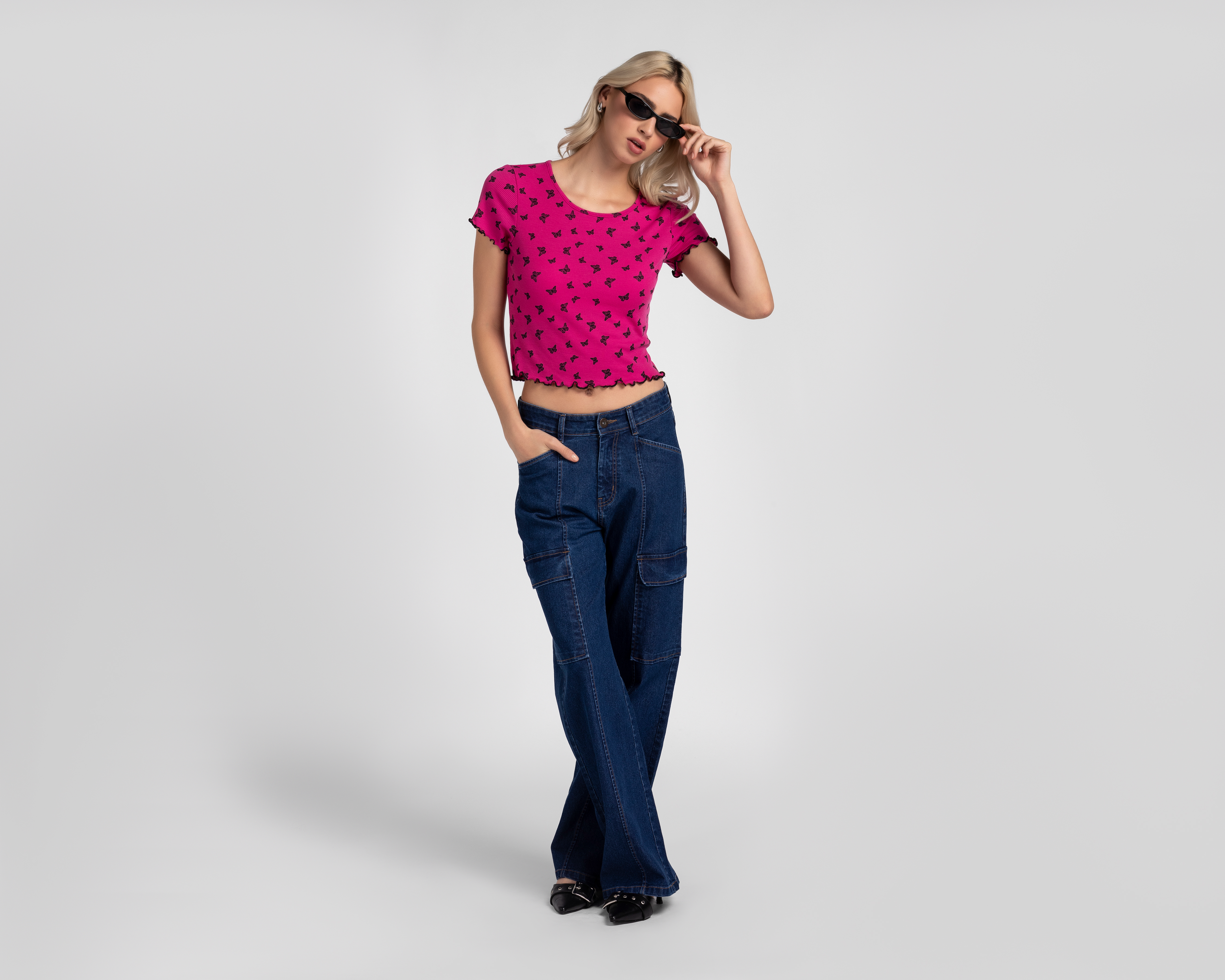 Foto 4 pulgar | Foto 3 | Playera Manga Corta 18 Forever para Mujer 2 Piezas