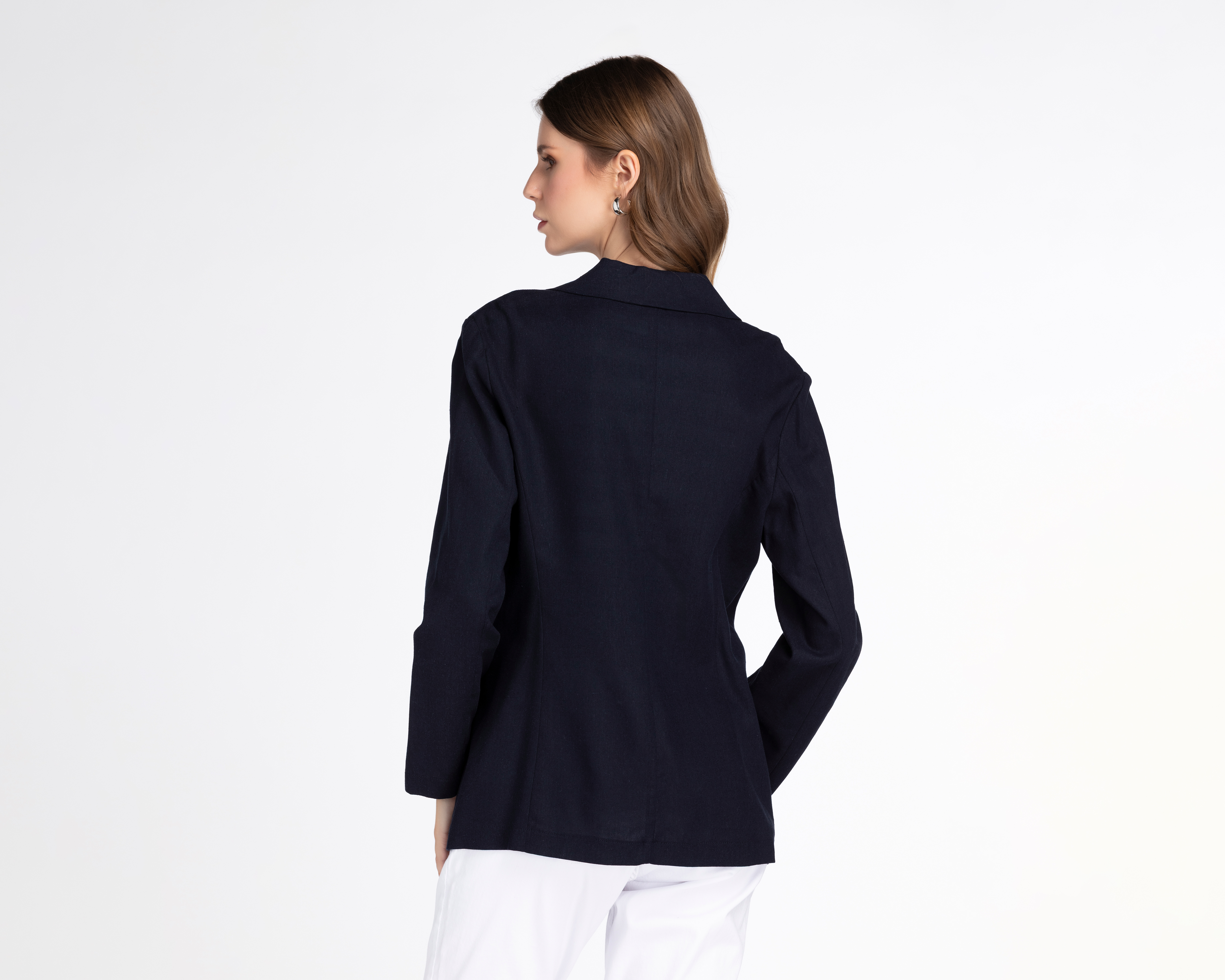 Foto 4 pulgar | Foto 3 | Blazer Azul Andiamo para Mujer