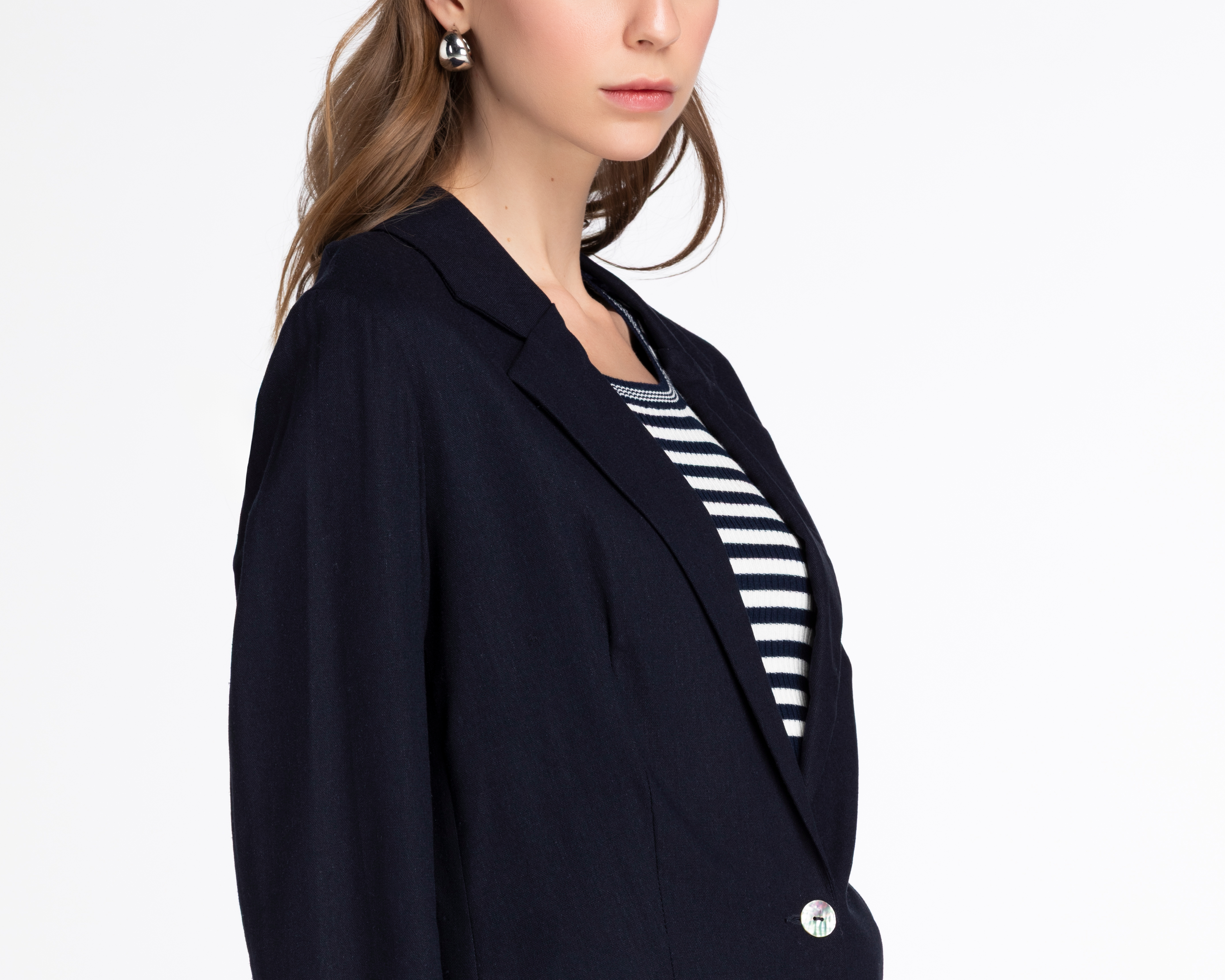 Foto 4 | Foto 4 | Blazer Azul Andiamo para Mujer