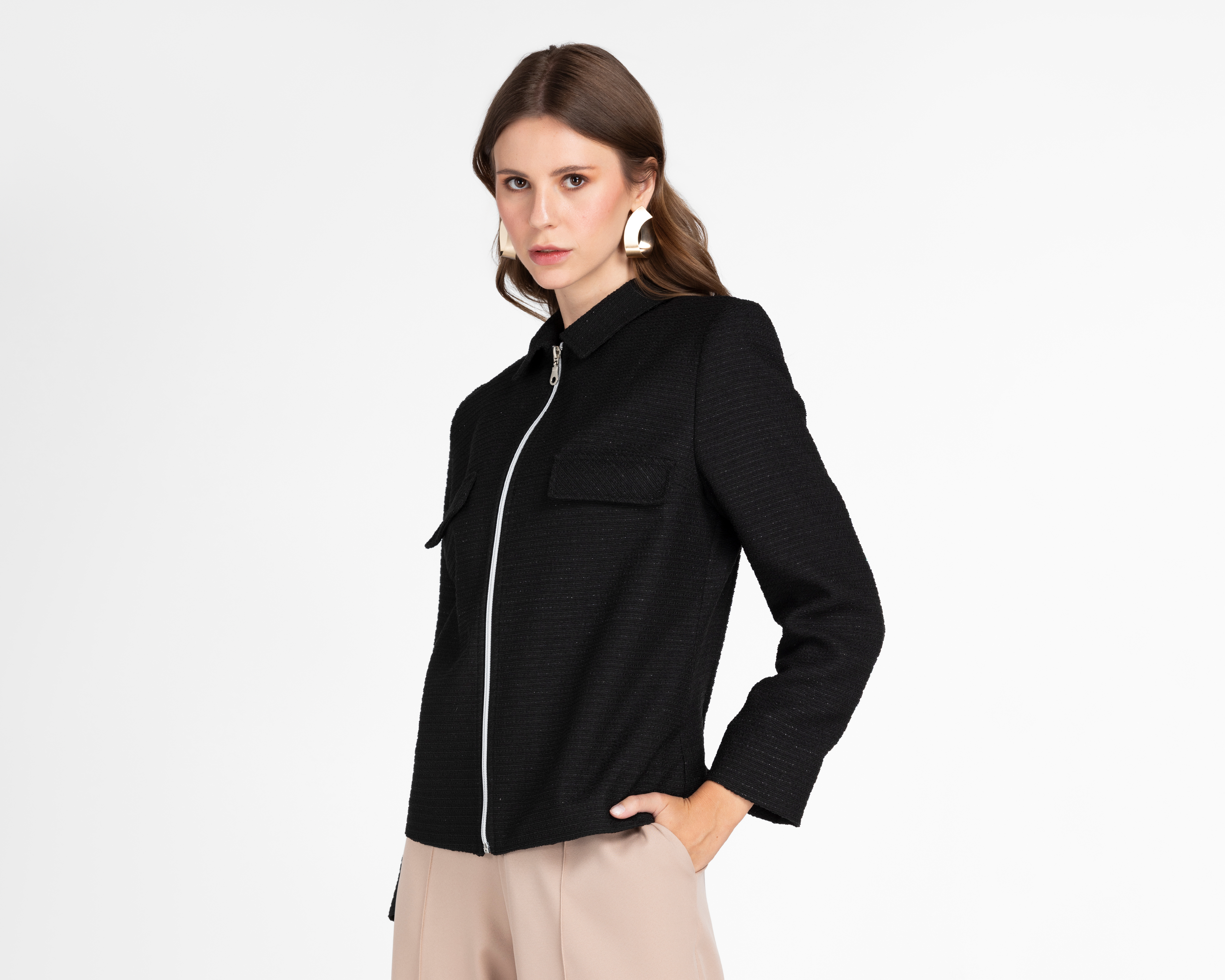 Foto 2 pulgar | Foto 1 | Blazer Negro Andiamo para Mujer