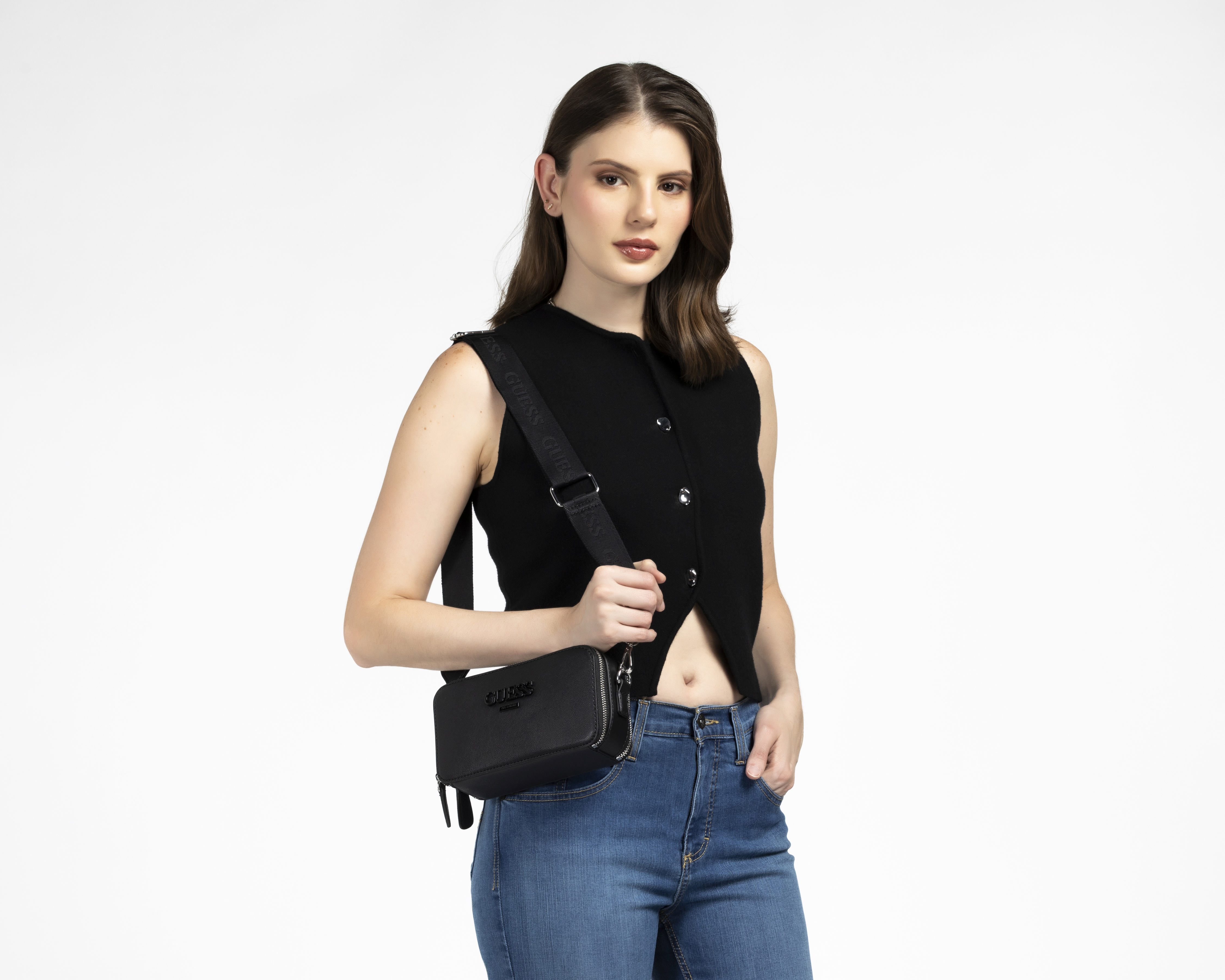 Foto 7 pulgar | Foto 6 | Bolsa Cruzada Guess Lewistown