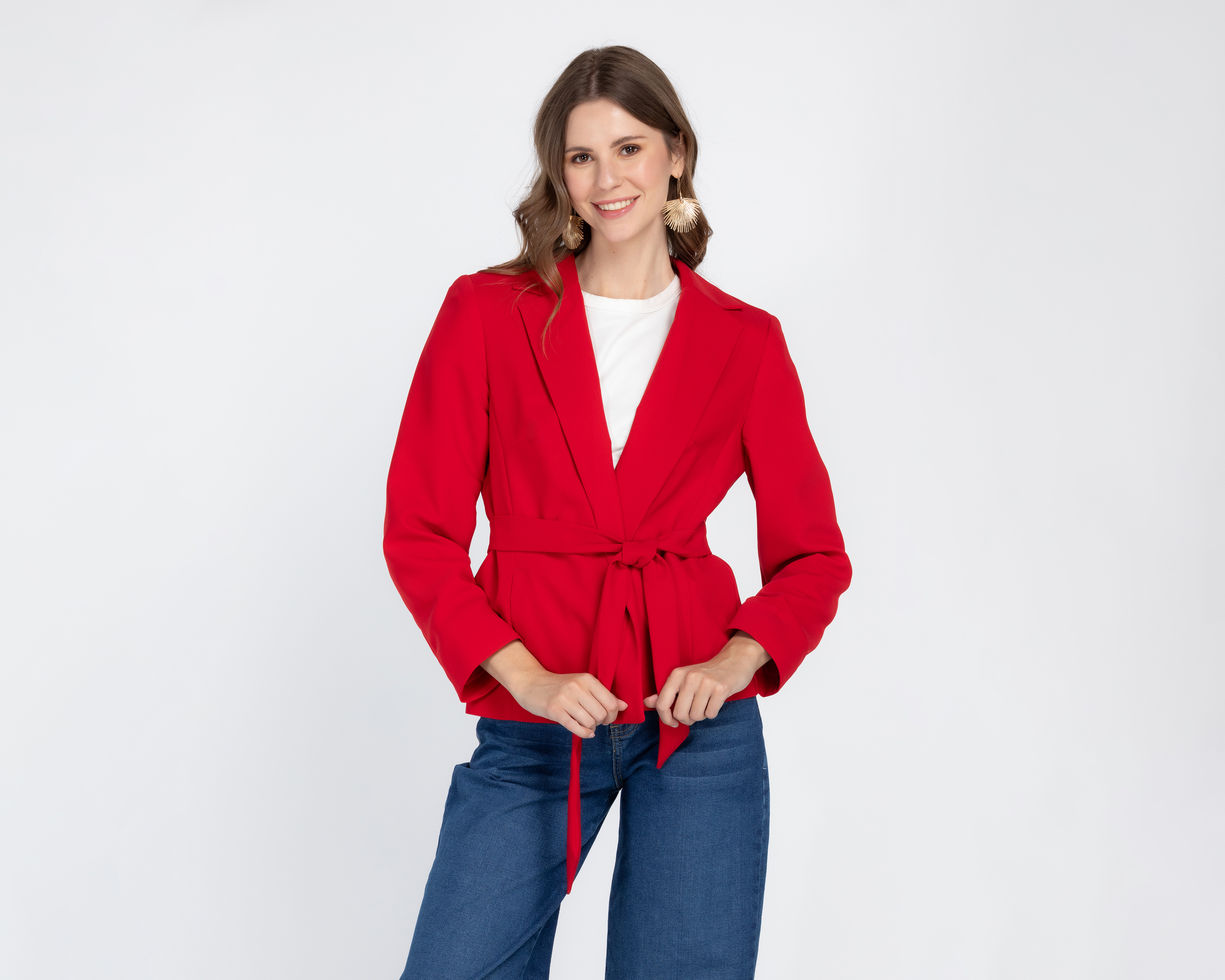 Foto 2 pulgar | Foto 1 | Blazer Rojo Andiamo para Mujer