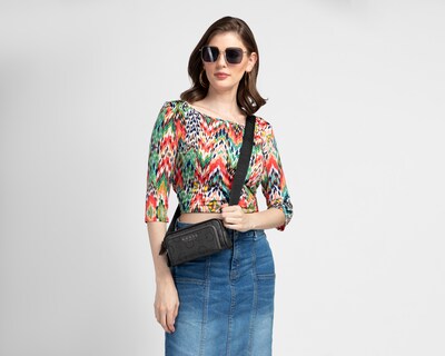 Foto 6 | Foto 6 | Bolsa Cruzada Guess Saffron